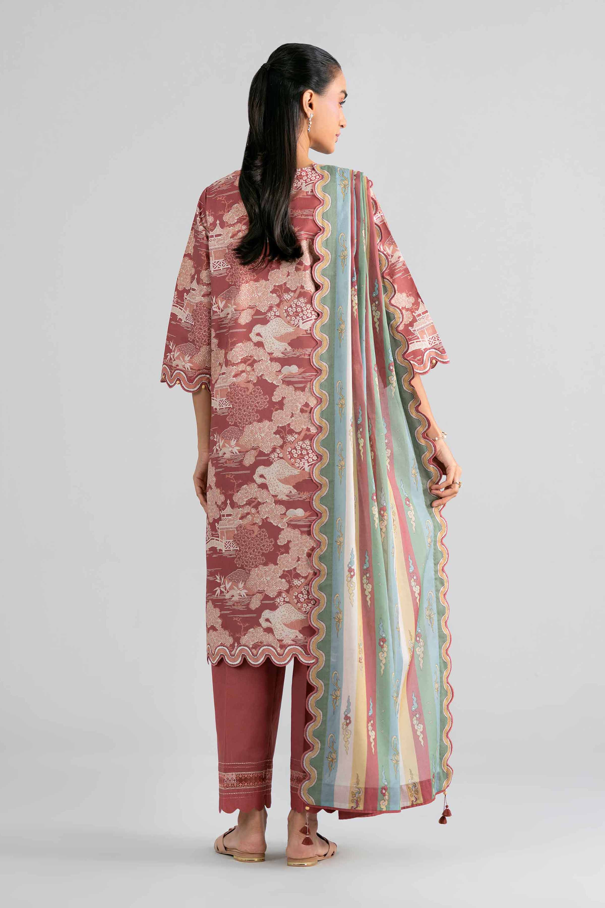 3 Piece - Printed Embroidered Suit - 42602019 for Women - Unstitched Collection | Nishat | Shop Online