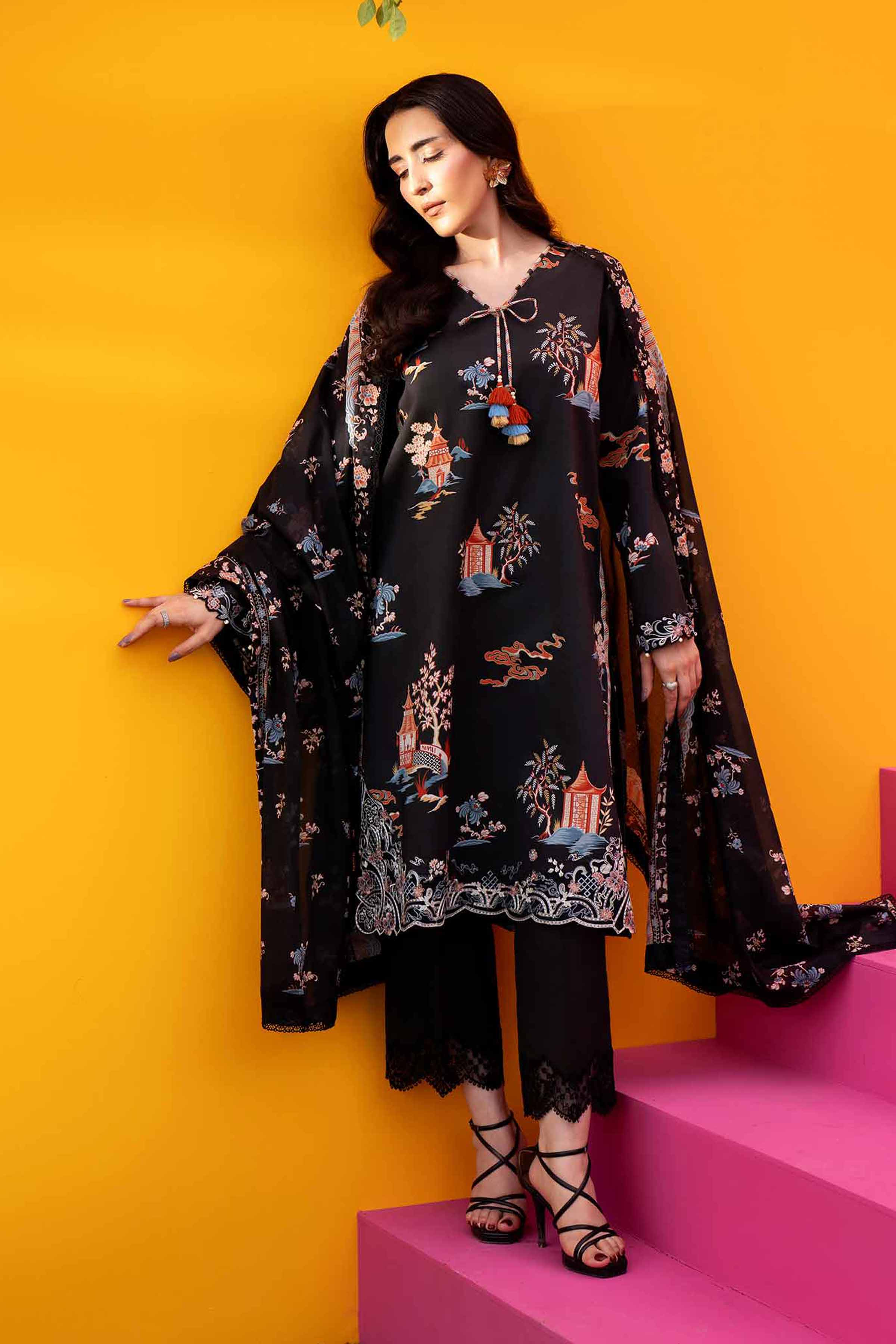 3 Piece - Printed Embroidered Suit - 42602020 for Women - Unstitched Collection | Nishat | Shop Online
