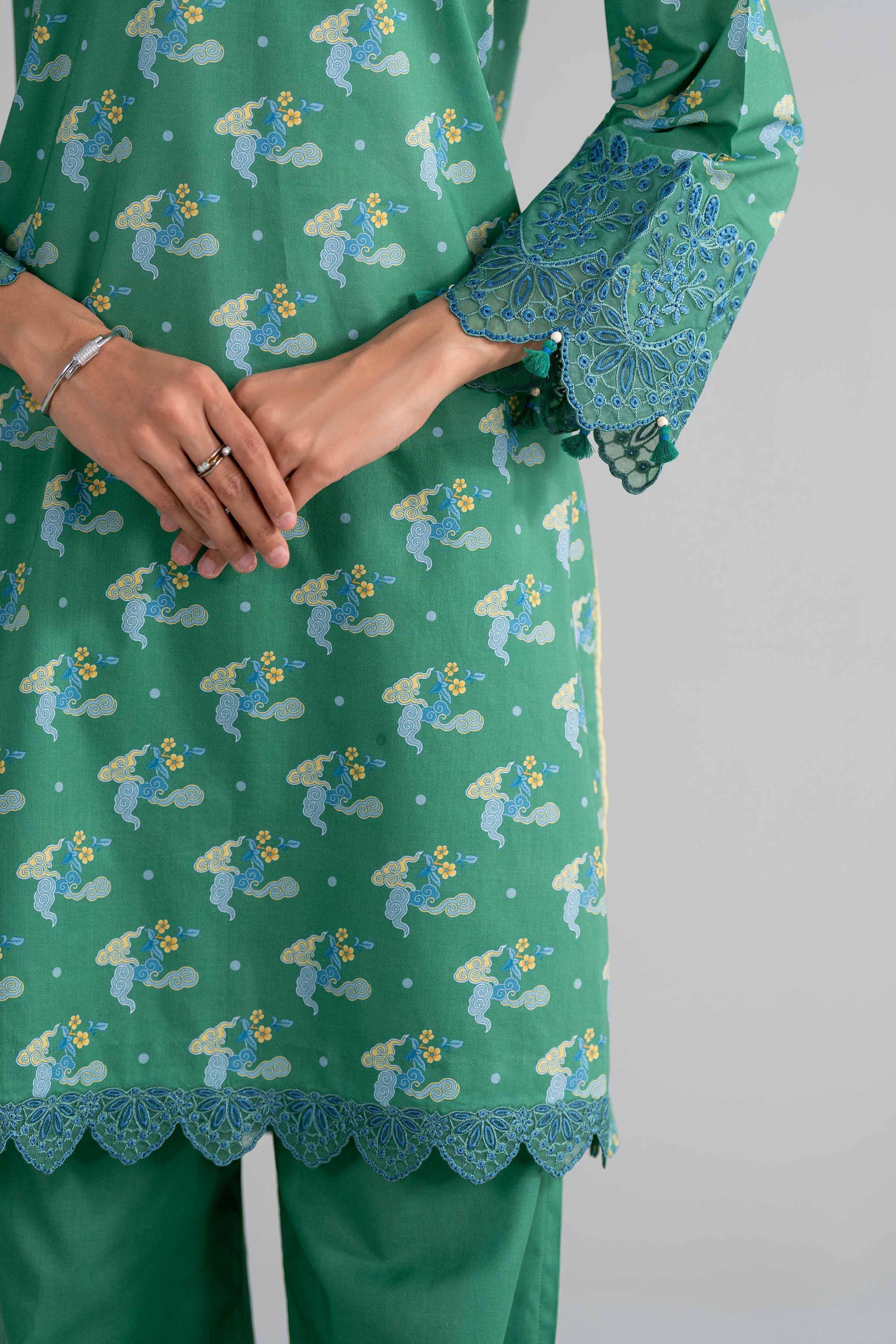 3 Piece - Printed Embroidered Suit - 42602021 for Women - Unstitched Collection | Nishat | Shop Online