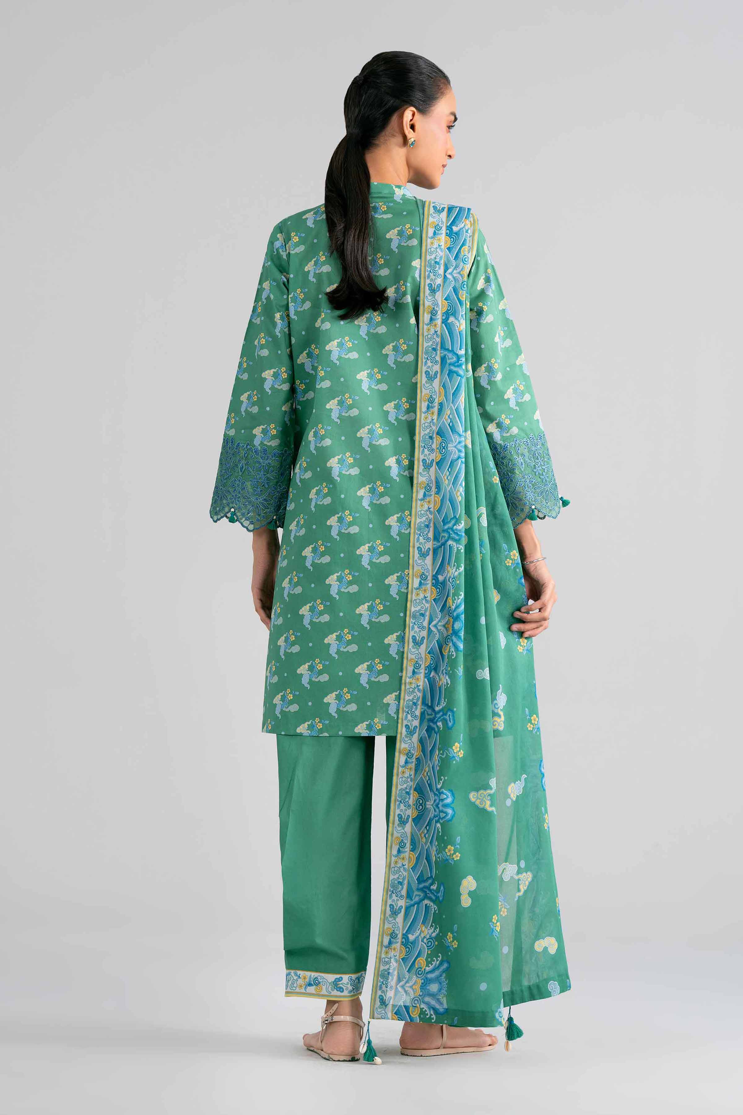 3 Piece - Printed Embroidered Suit - 42602021 for Women - Unstitched Collection | Nishat | Shop Online