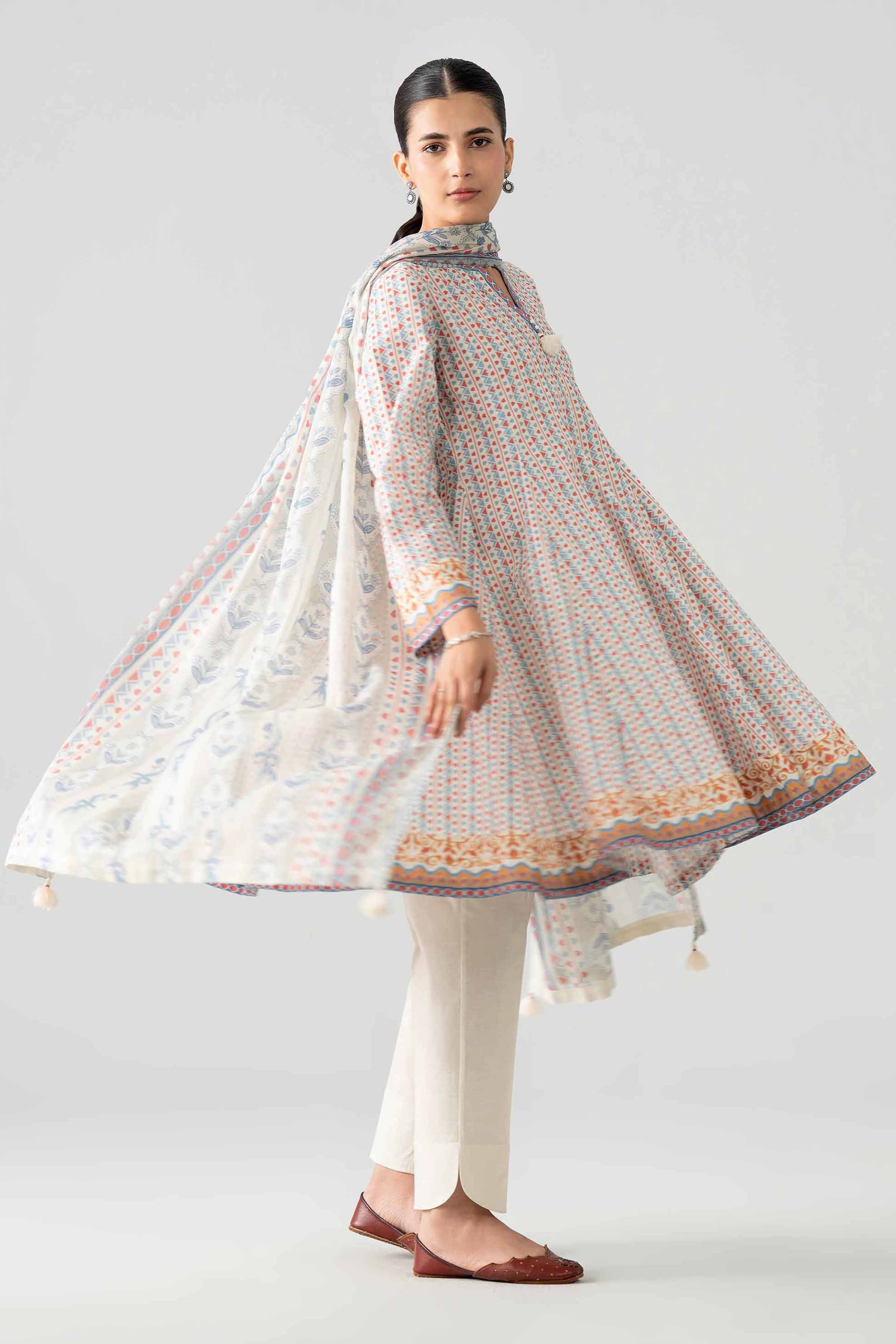3 Piece - Printed Suit - 42602026 for Women - Unstitched Collection | Nishat | Shop Online