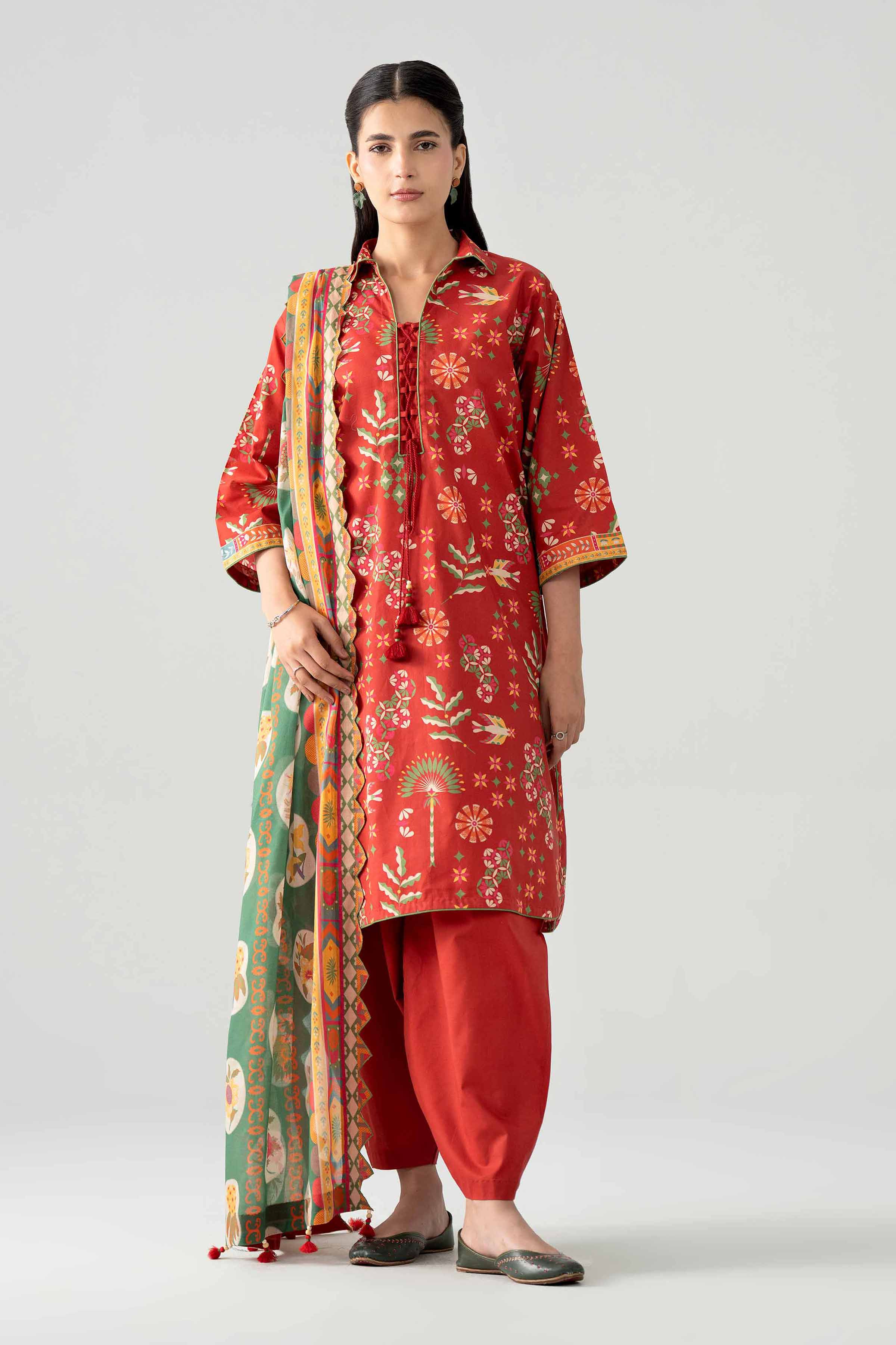 3 Piece - Printed Suit - 42602027 for Women - Unstitched Collection | Nishat | Shop Online