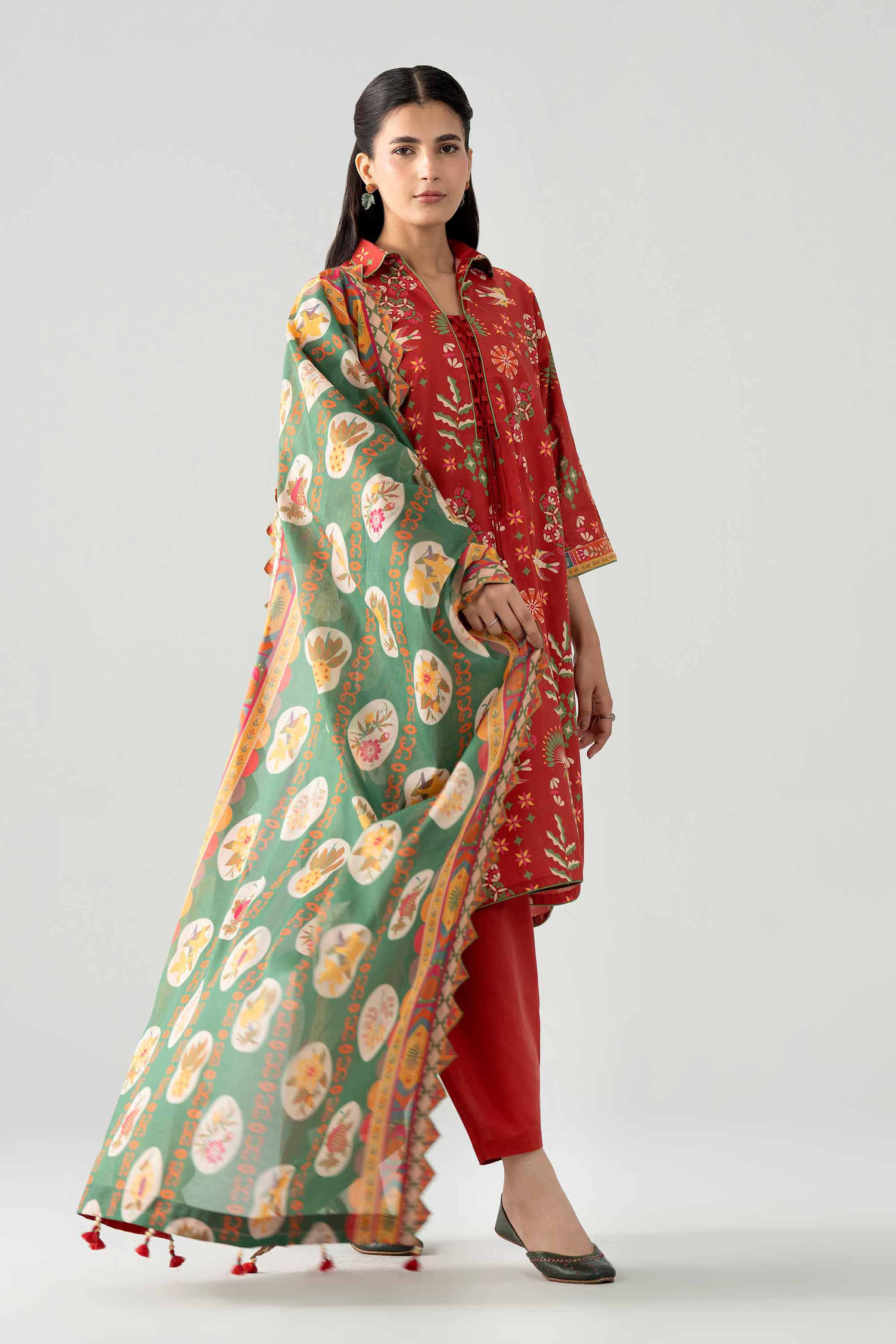 3 Piece - Printed Suit - 42602027 for Women - Unstitched Collection | Nishat | Shop Online