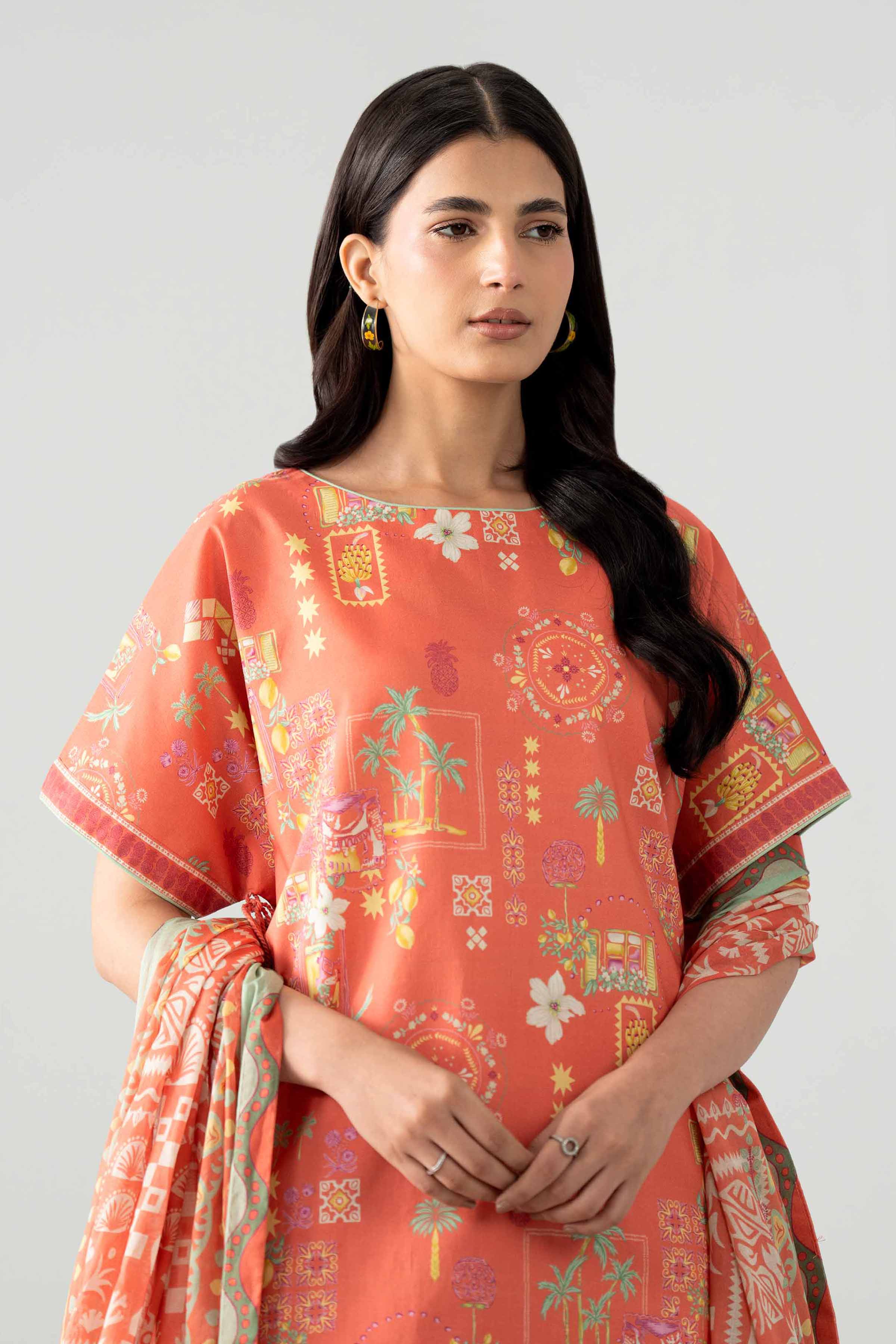 3 Piece - Printed Suit - 42602028 for Women - Unstitched Collection | Nishat | Shop Online