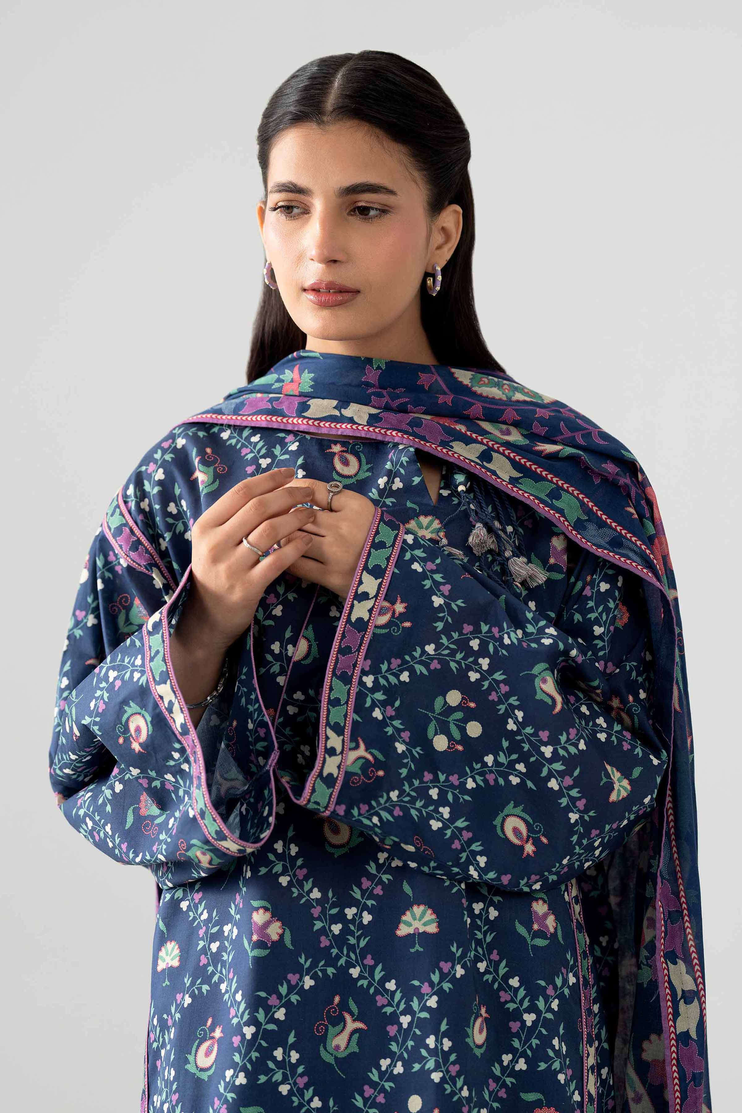 3 Piece - Printed Suit - 42602029 for Women - Unstitched Collection | Nishat | Shop Online