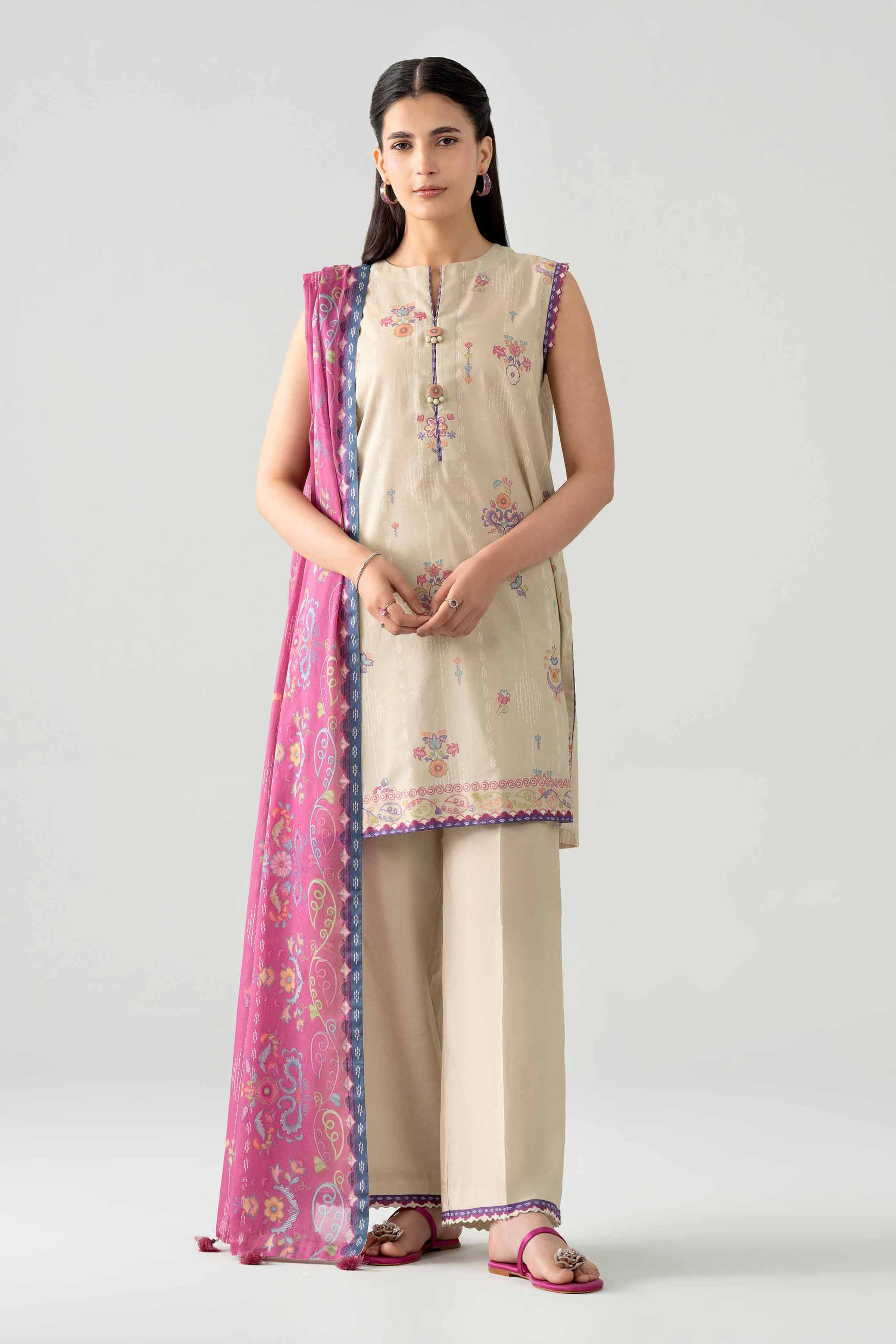 3 Piece - Printed Suit - 42602032 for Women - Unstitched Collection | Nishat | Shop Online