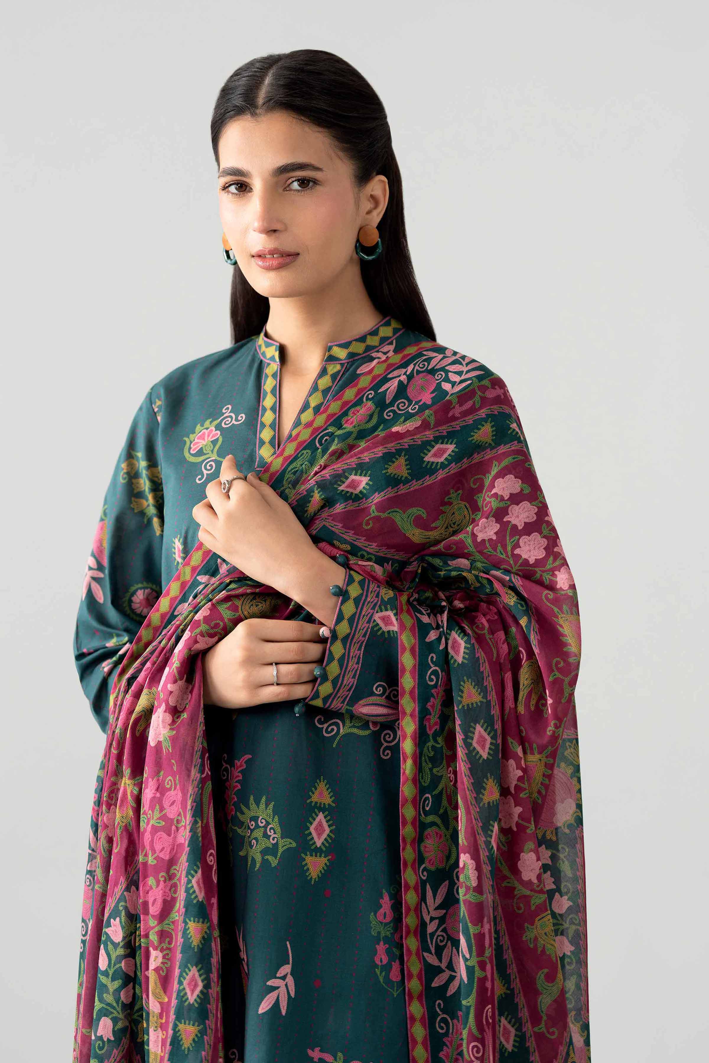3 Piece - Printed Suit - 42602033 for Women - Unstitched Collection | Nishat | Shop Online