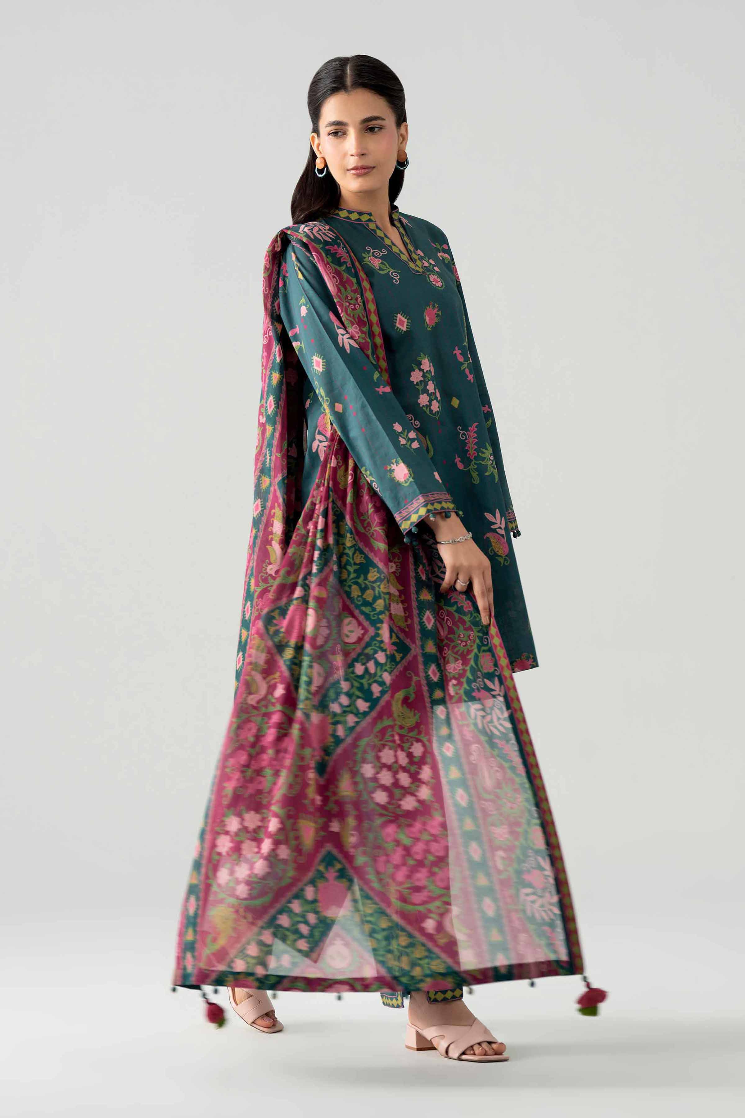 3 Piece - Printed Suit - 42602033 for Women - Unstitched Collection | Nishat | Shop Online