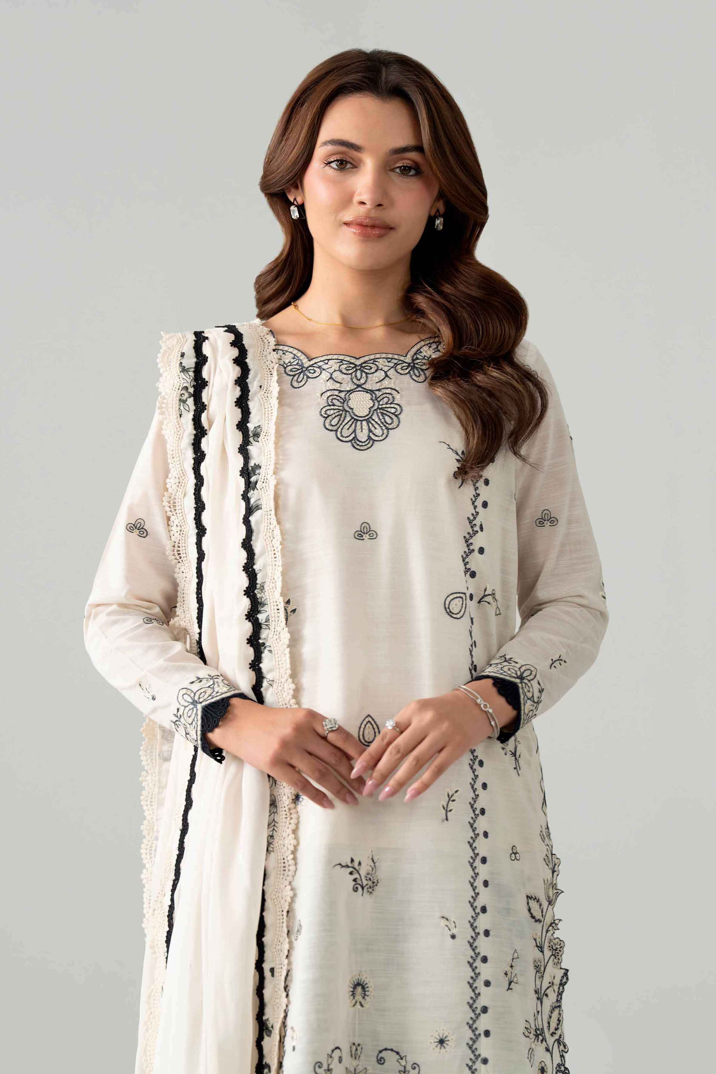 3 Piece - Printed Embroidered Suit - 42602039 for Women - Unstitched Collection | Nishat | Shop Online