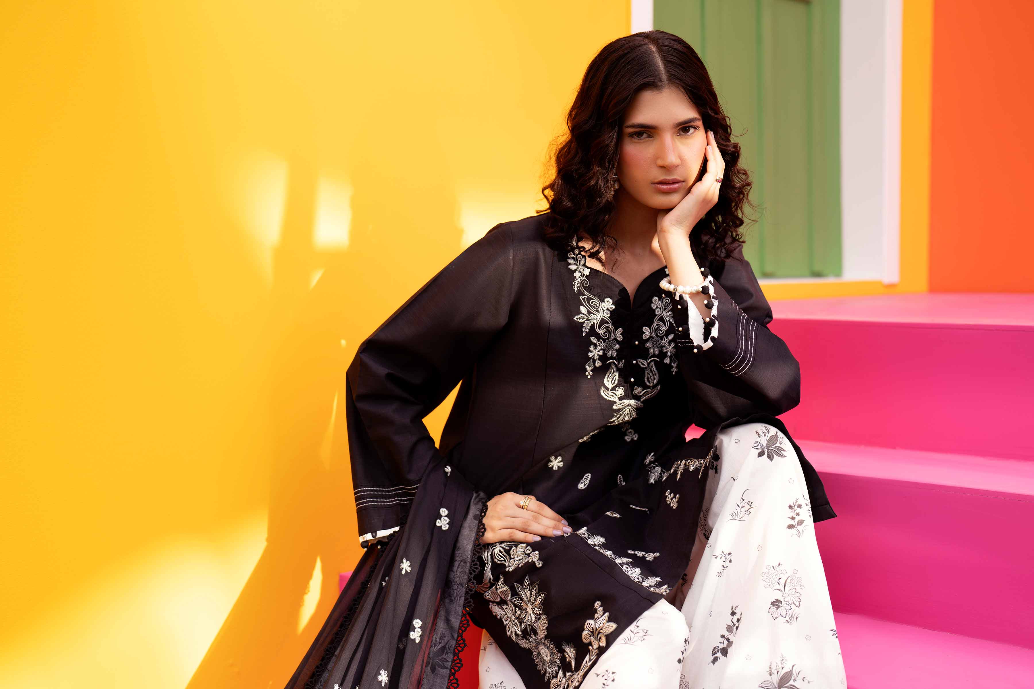 3 Piece - Embroidered Suit - 42602040 for Women - Unstitched Collection | Nishat | Shop Online