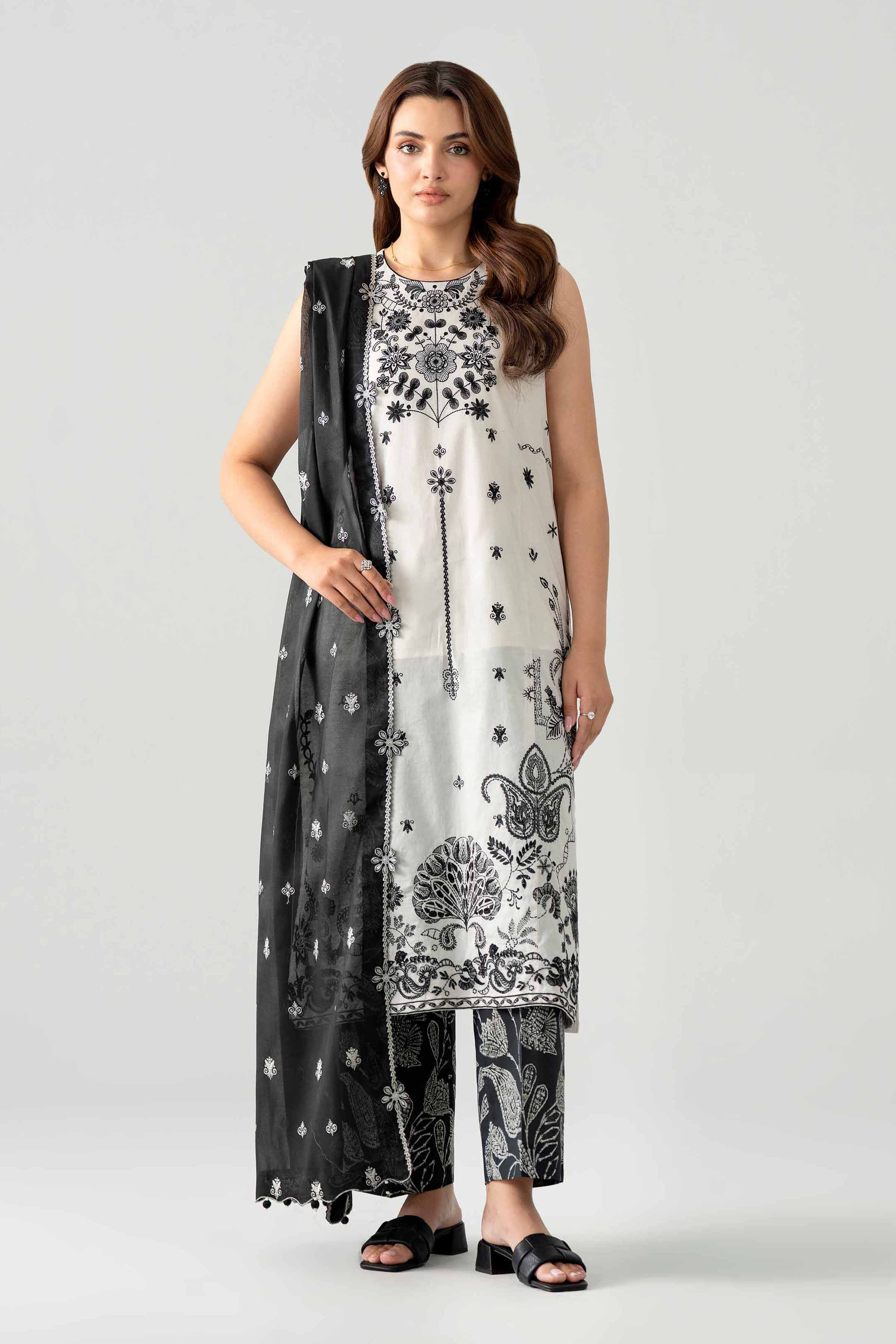 3 Piece - Printed Embroidered Suit - 42602041 for Women - Unstitched Collection | Nishat | Shop Online