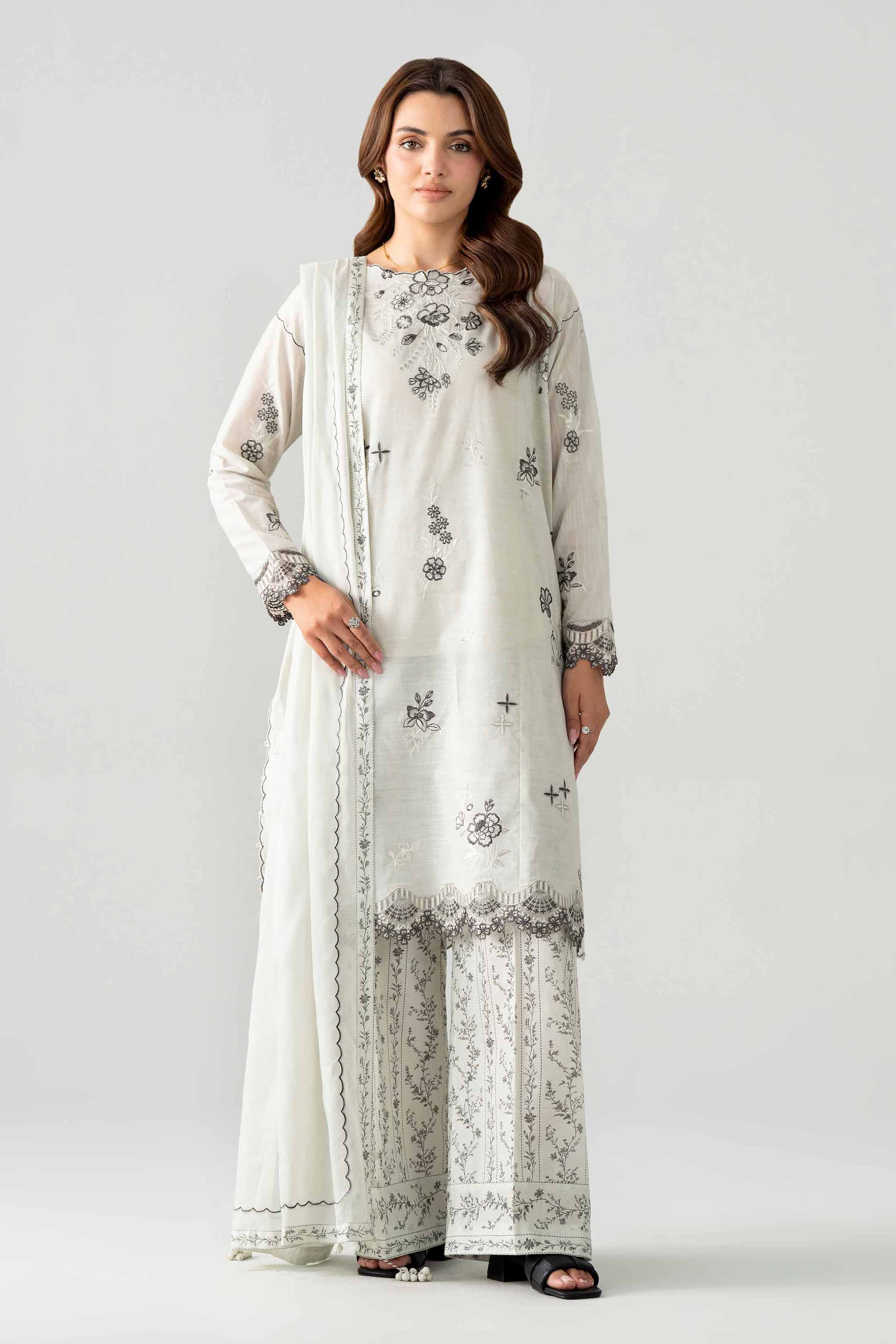 3 Piece - Printed Embroidered Suit - 42602042 for Women - Unstitched Collection | Nishat | Shop Online