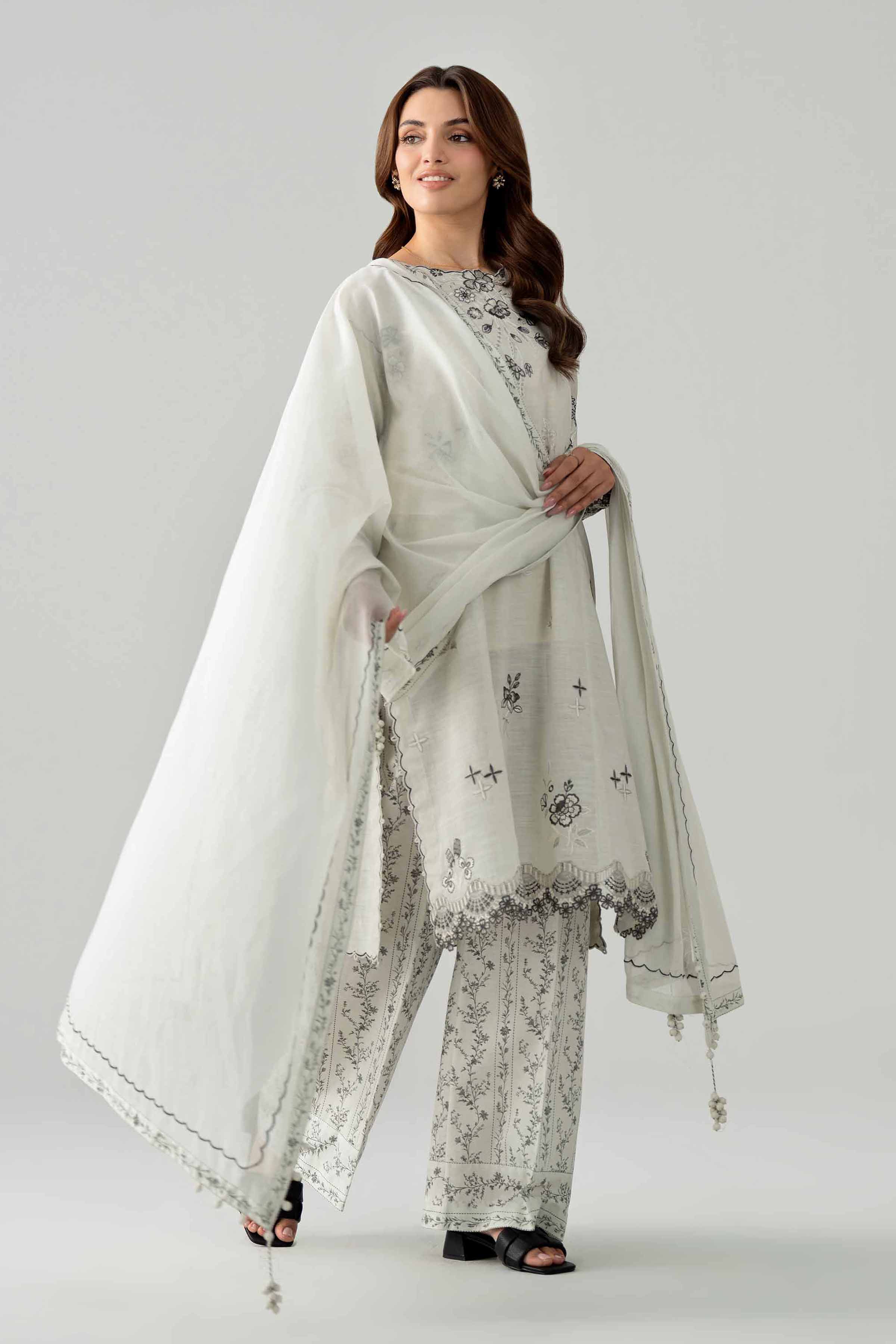 3 Piece - Printed Embroidered Suit - 42602042 for Women - Unstitched Collection | Nishat | Shop Online
