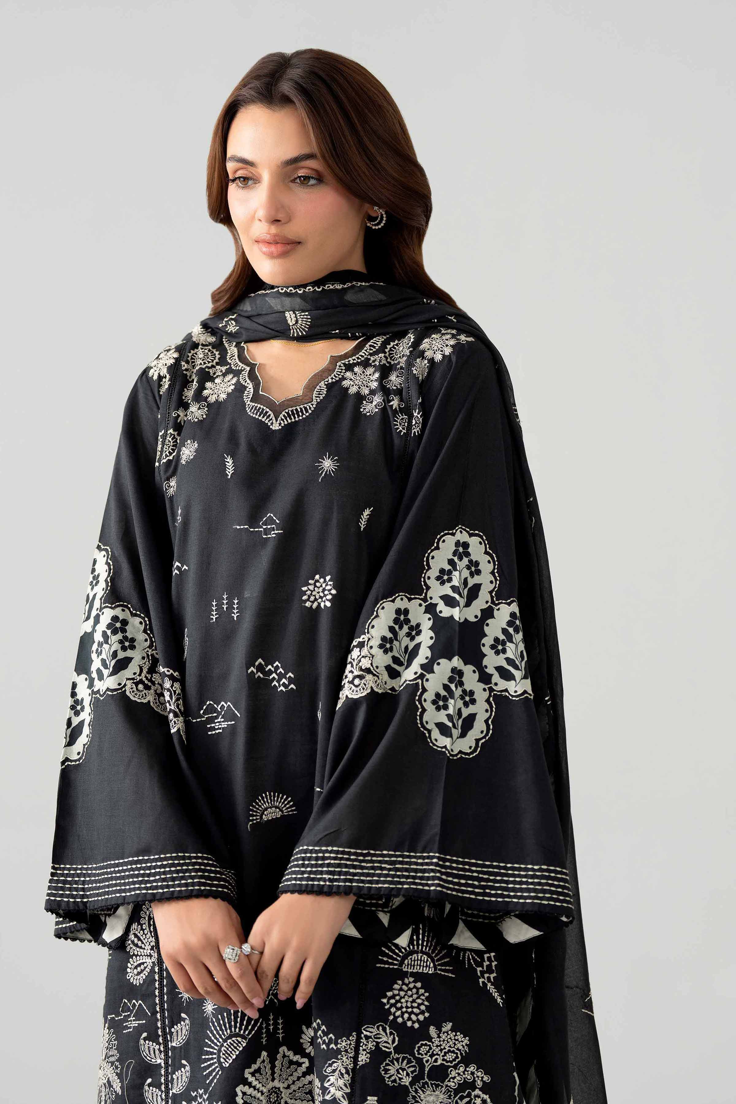 3 Piece - Printed Embroidered Suit - 42602043 for Women - Unstitched Collection | Nishat | Shop Online