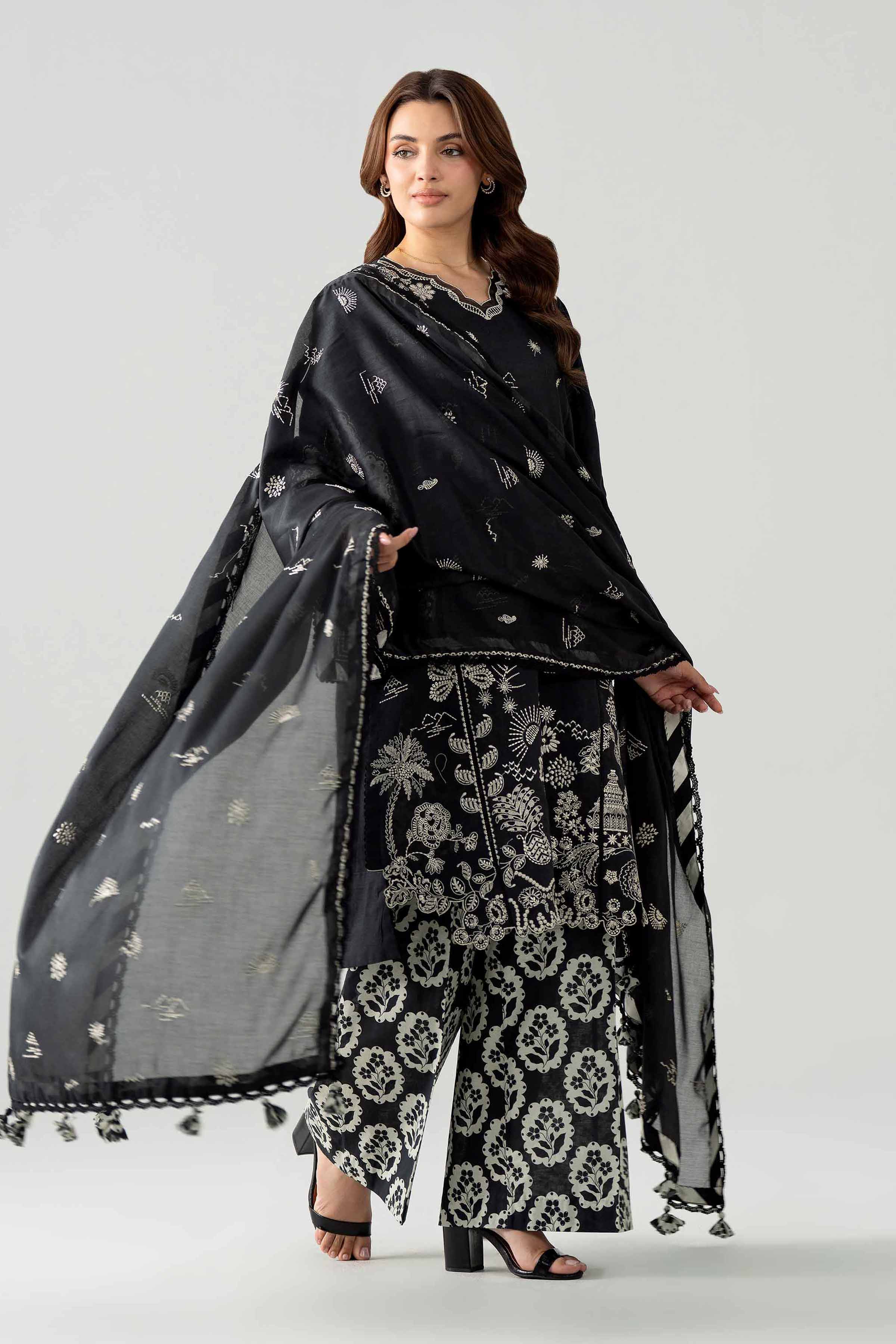 3 Piece - Printed Embroidered Suit - 42602043 for Women - Unstitched Collection | Nishat | Shop Online