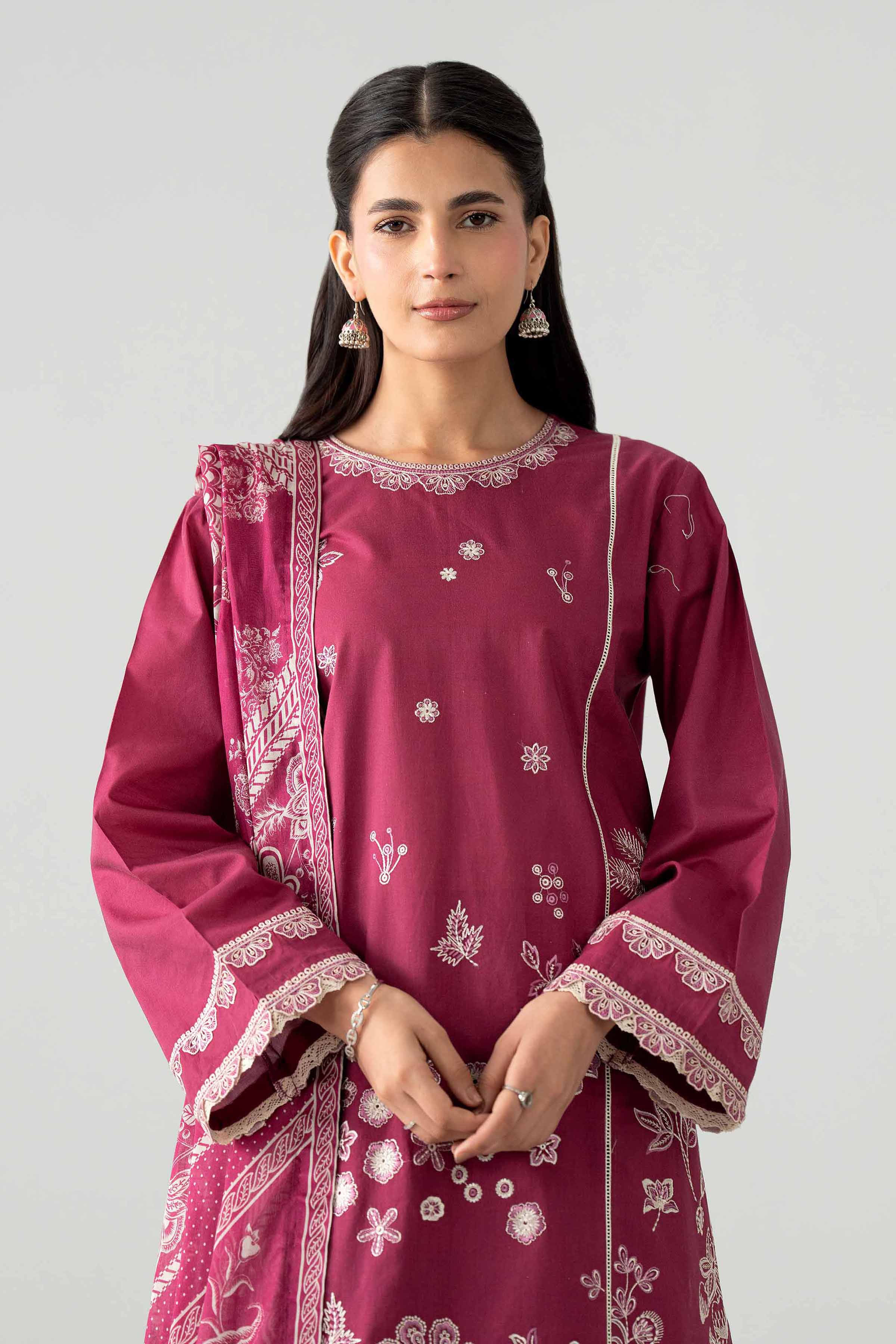 3 Piece - Digital Printed Embroidered Suit - 42602044 for Women - Unstitched Collection | Nishat | Shop Online