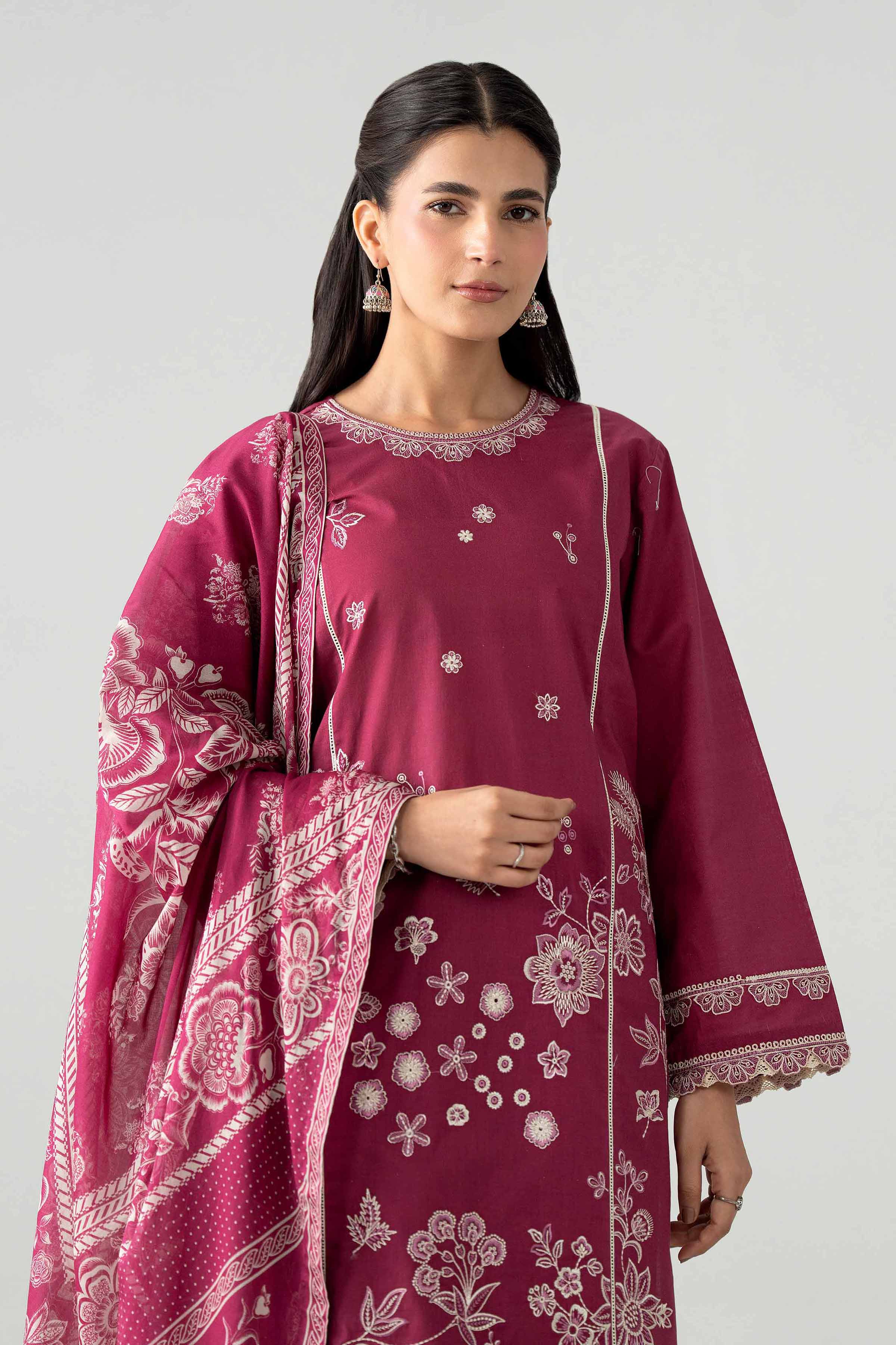 3 Piece - Digital Printed Embroidered Suit - 42602044 for Women - Unstitched Collection | Nishat | Shop Online