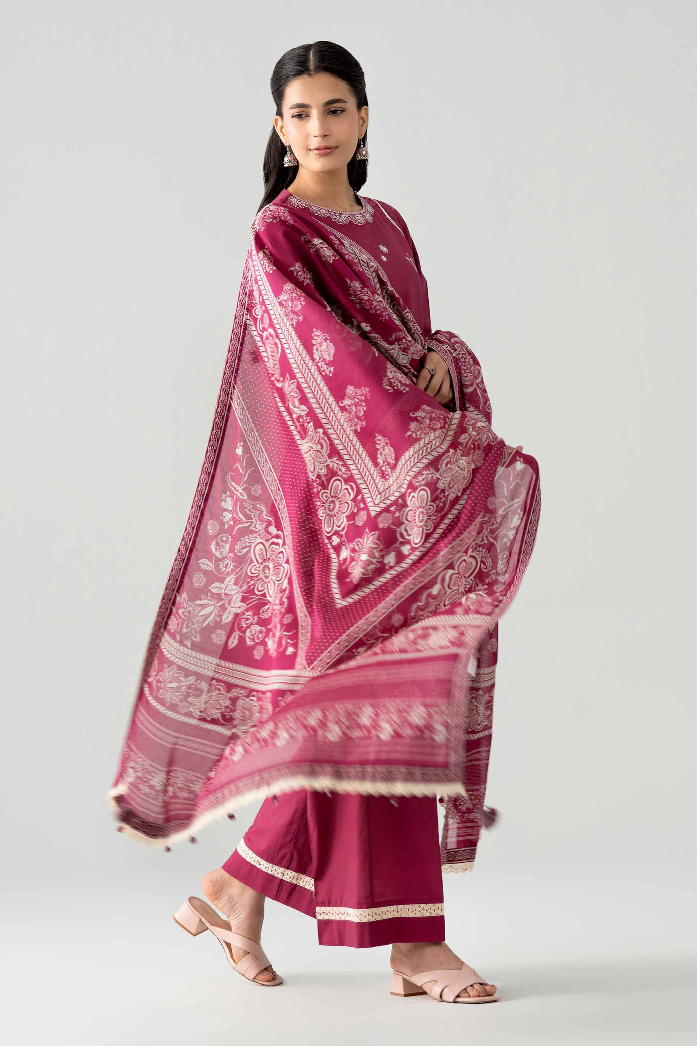 3 Piece - Digital Printed Embroidered Suit - 42602044 for Women - Unstitched Collection | Nishat | Shop Online