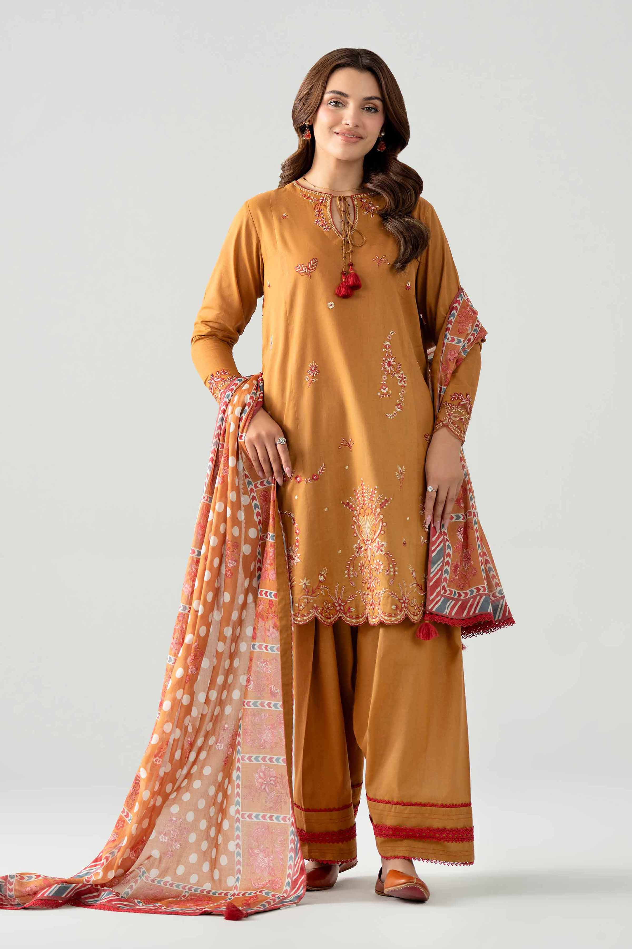 3 Piece - Digital Printed Embroidered Suit - 42602047 for Women - Unstitched Collection | Nishat | Shop Online