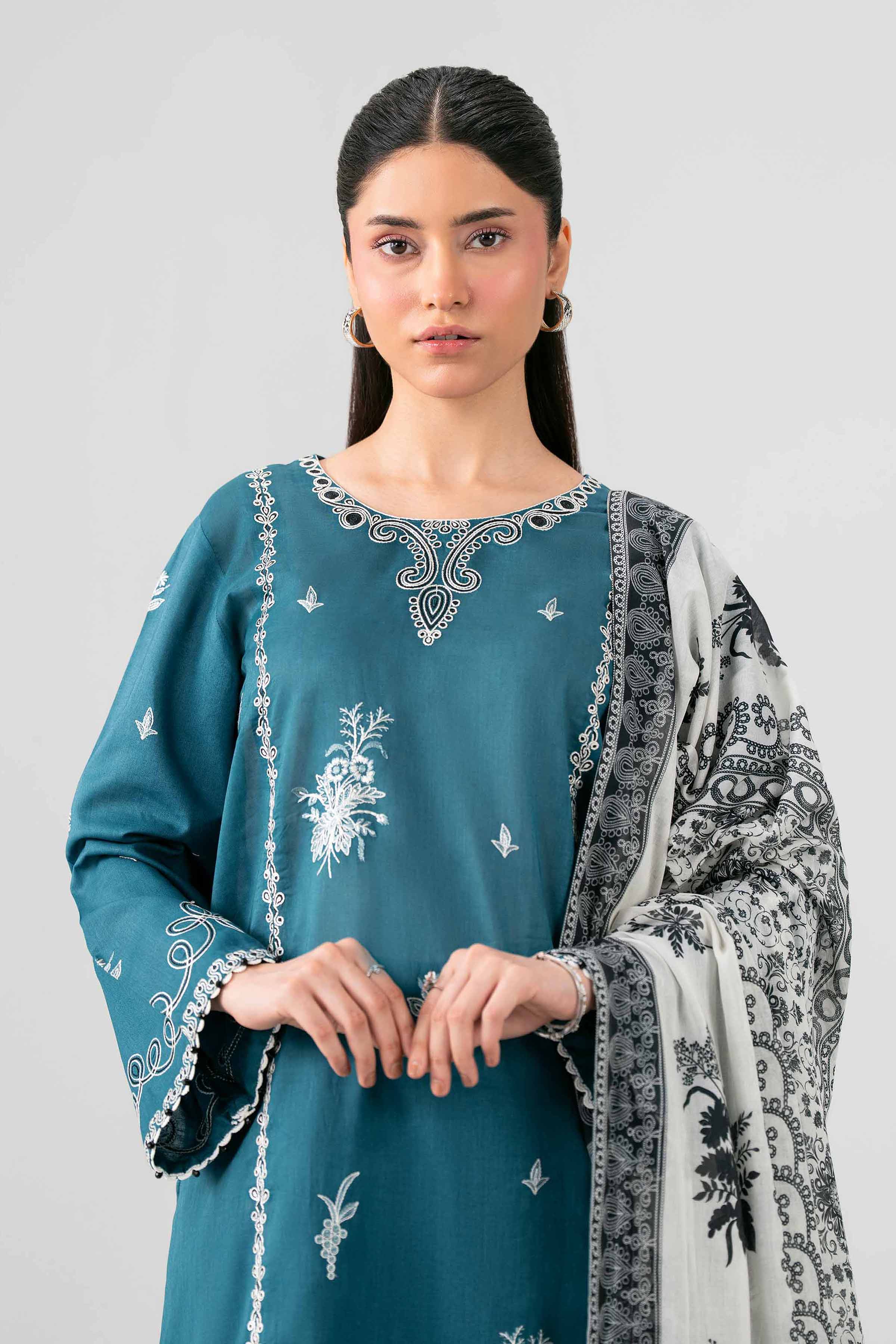 3 Piece - Embroidered Suit - 42602048 for Women - Unstitched Collection | Nishat | Shop Online