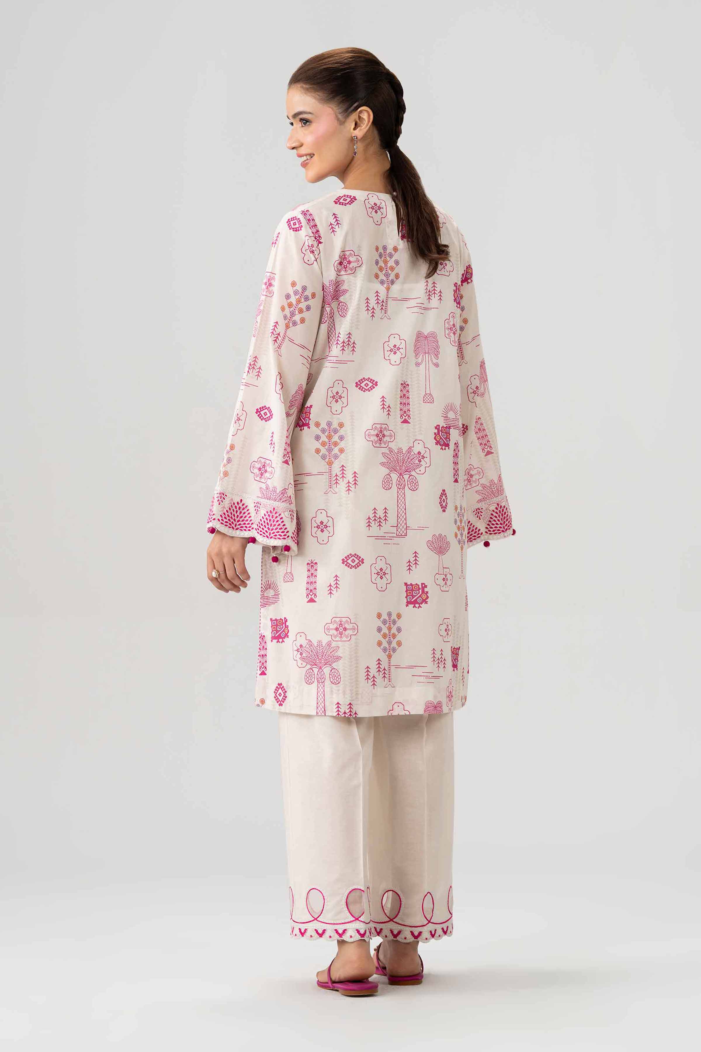 2 Piece - Printed Embroidered Suit - 42602056