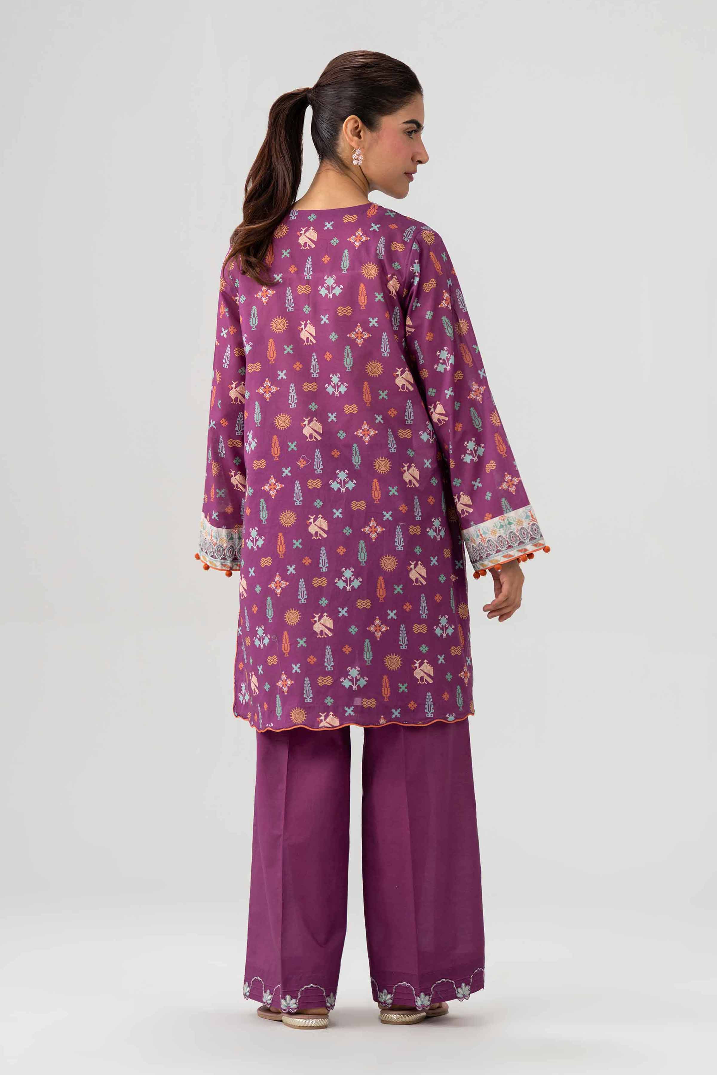 2 Piece - Printed Embroidered Suit - 42602059