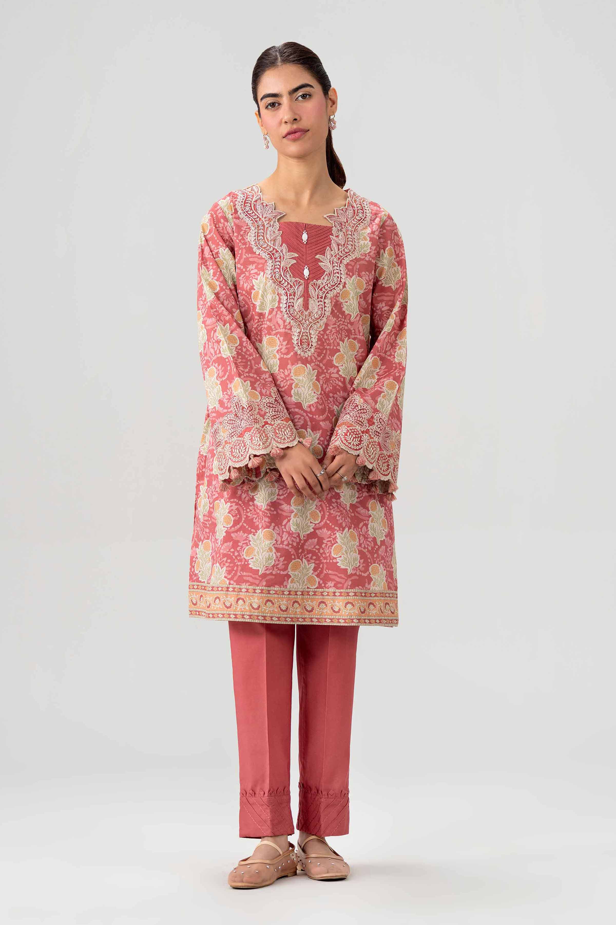 2 Piece - Printed Embroidered Suit - 42602060