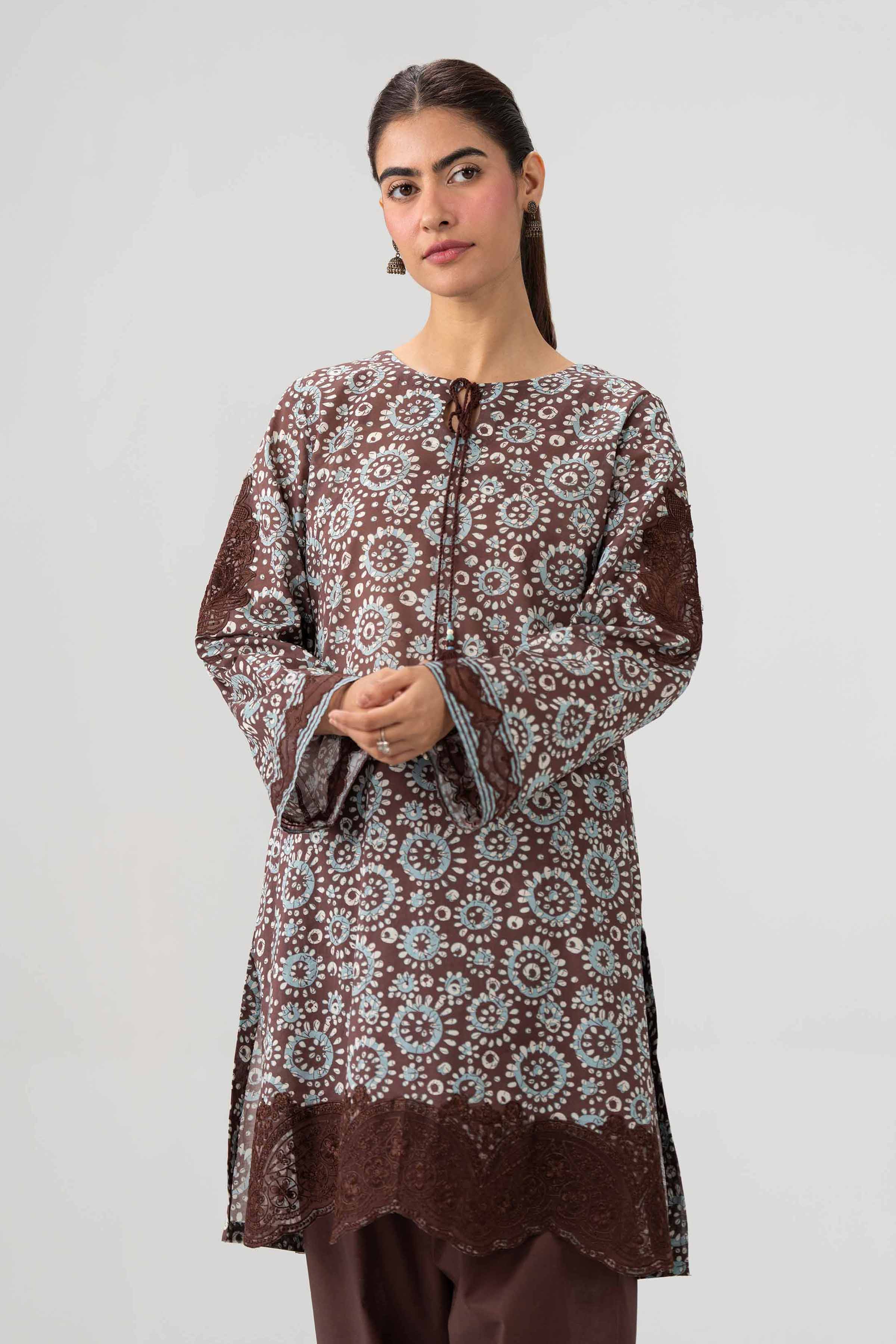 2 Piece - Printed Embroidered Suit - 42602062