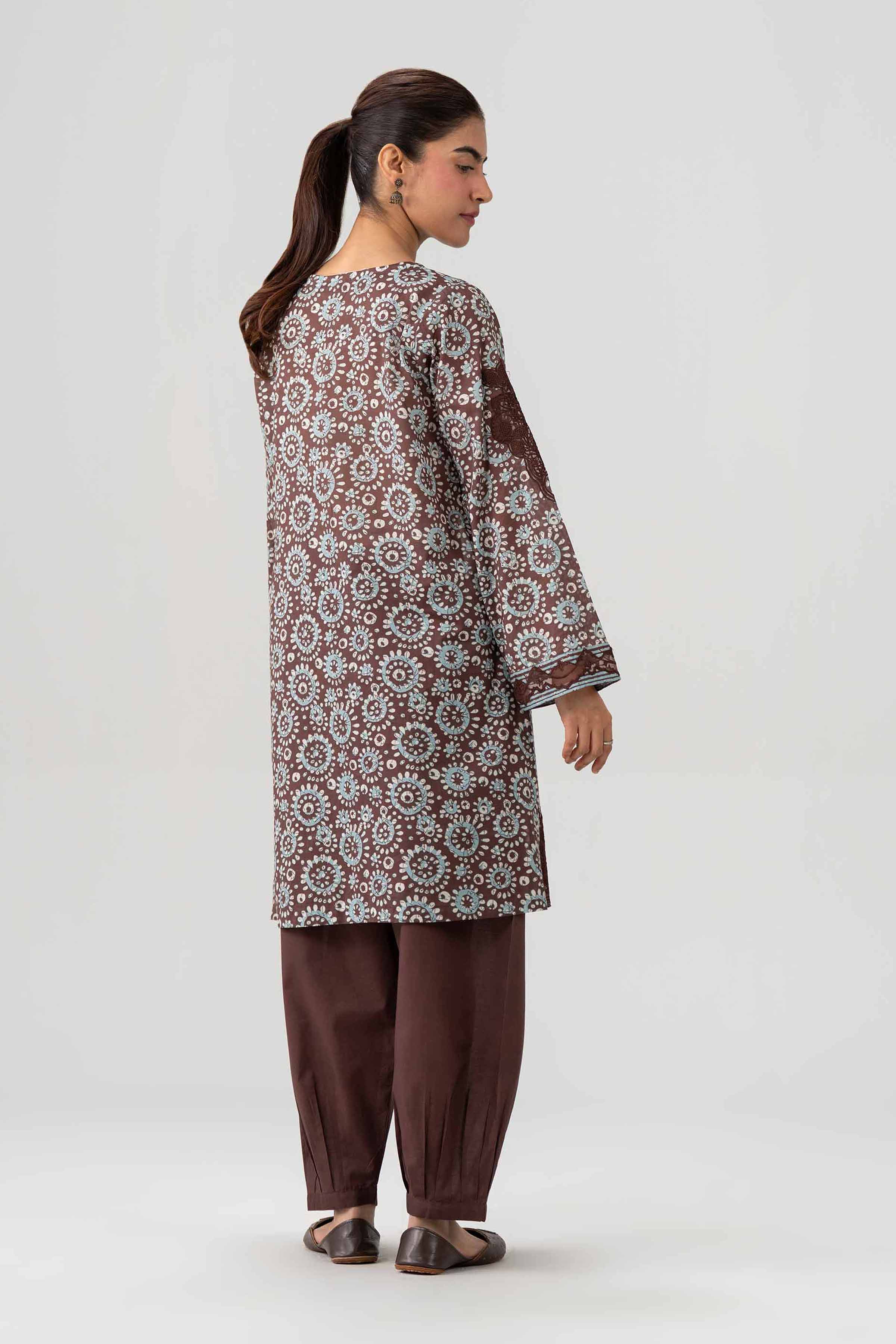 2 Piece - Printed Embroidered Suit - 42602062