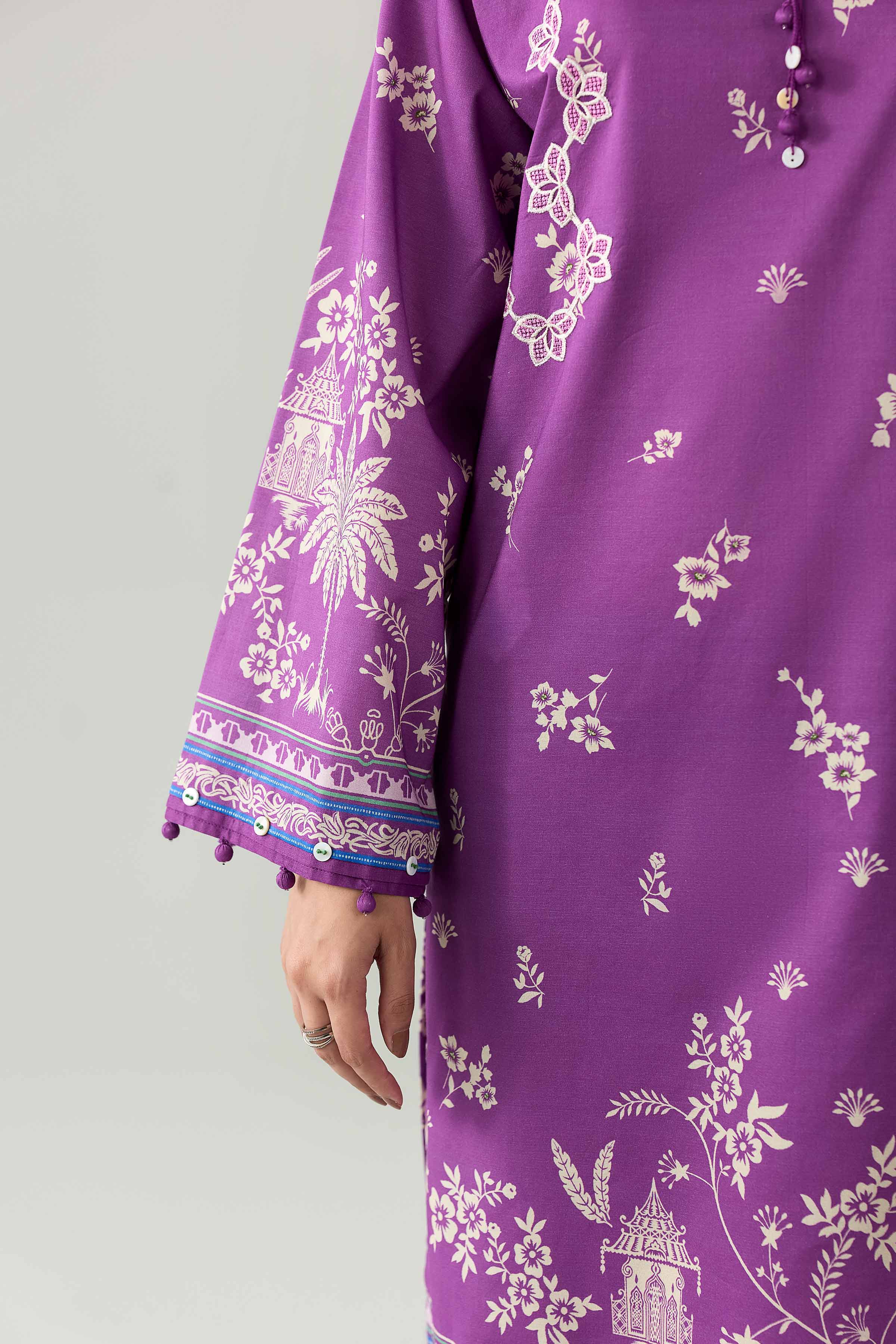 3 Piece - Digital Printed Embroidered Suit - 42602101
