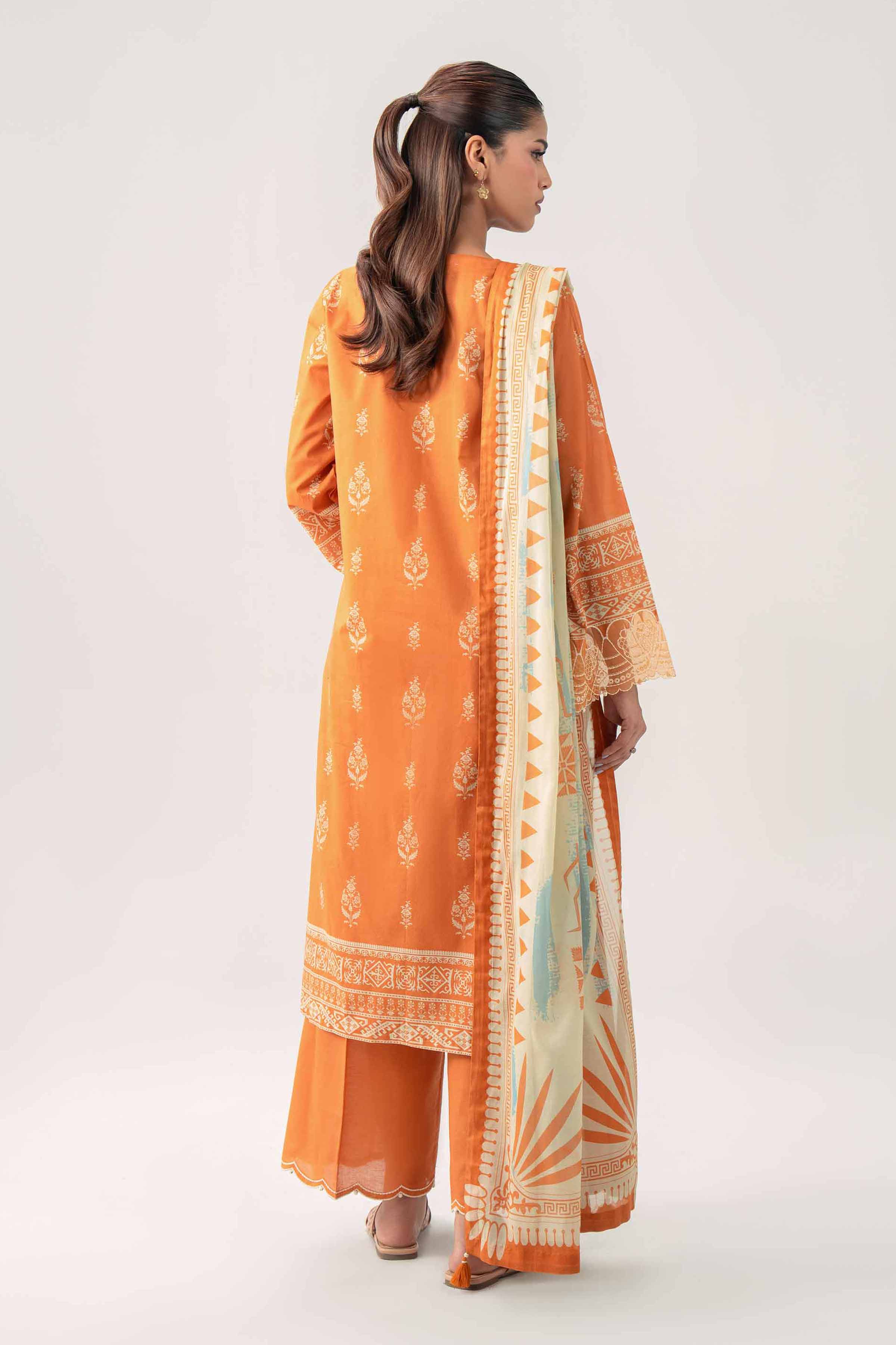 3 Piece - Digital Printed Embroidered Suit - 42602102