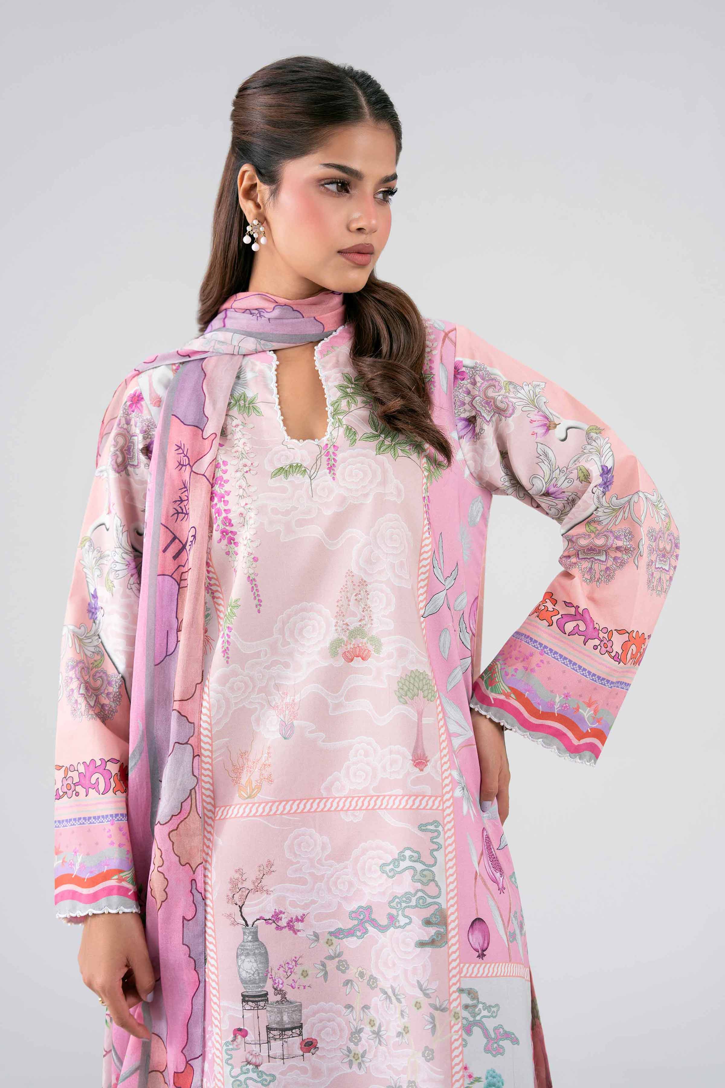 3 Piece - Digital Printed Suit - 42602107 for Women - Unstitched Collection | Nishat | Shop Online