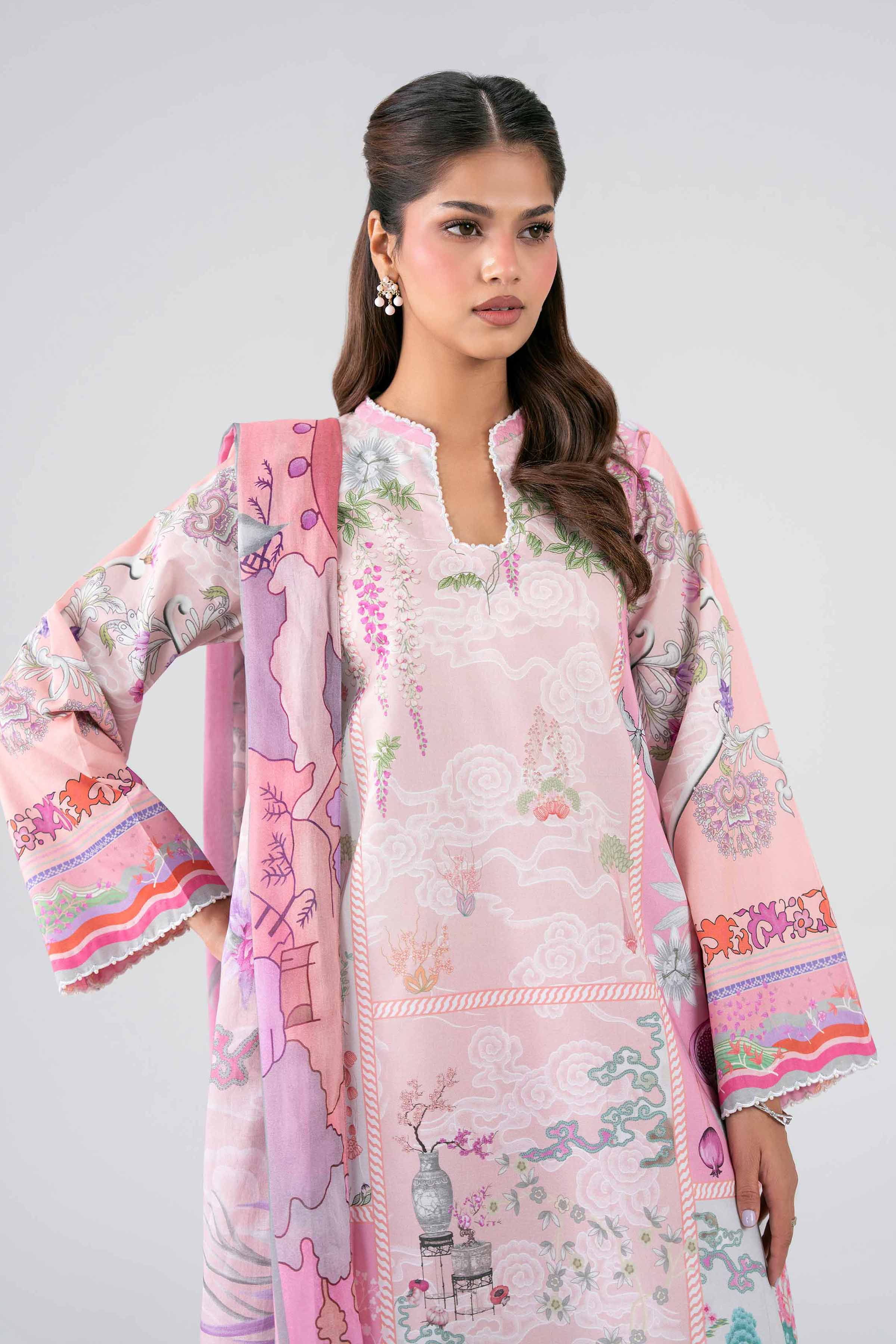 3 Piece - Digital Printed Suit - 42602107 for Women - Unstitched Collection | Nishat | Shop Online