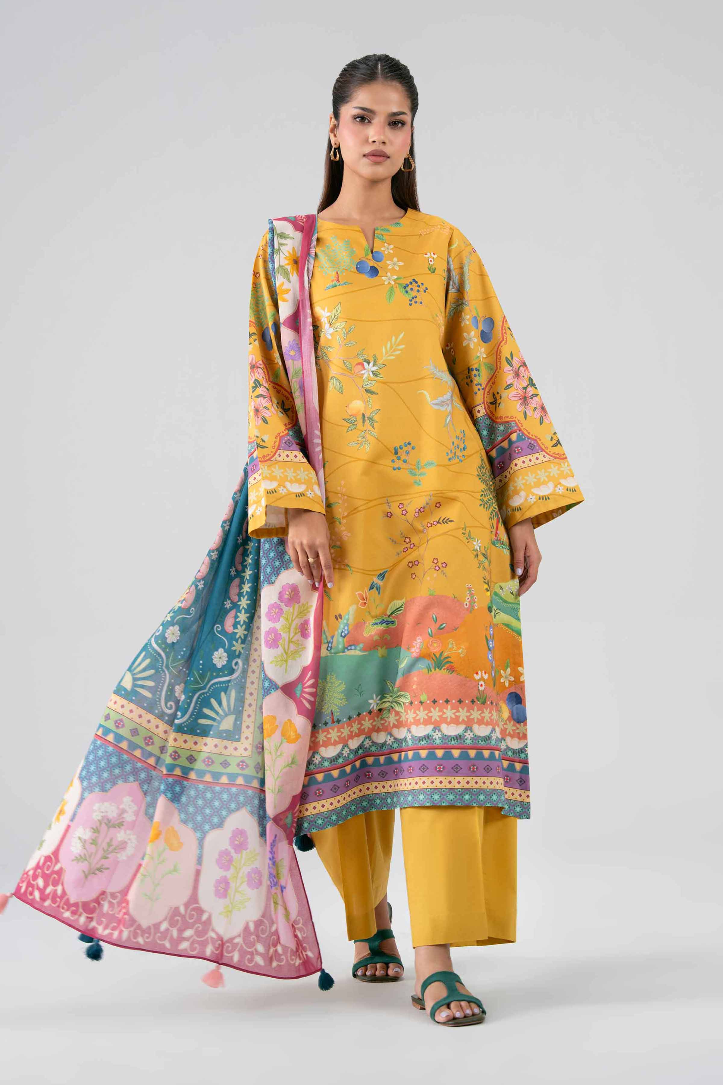 3 Piece - Digital Printed Suit - 42602113