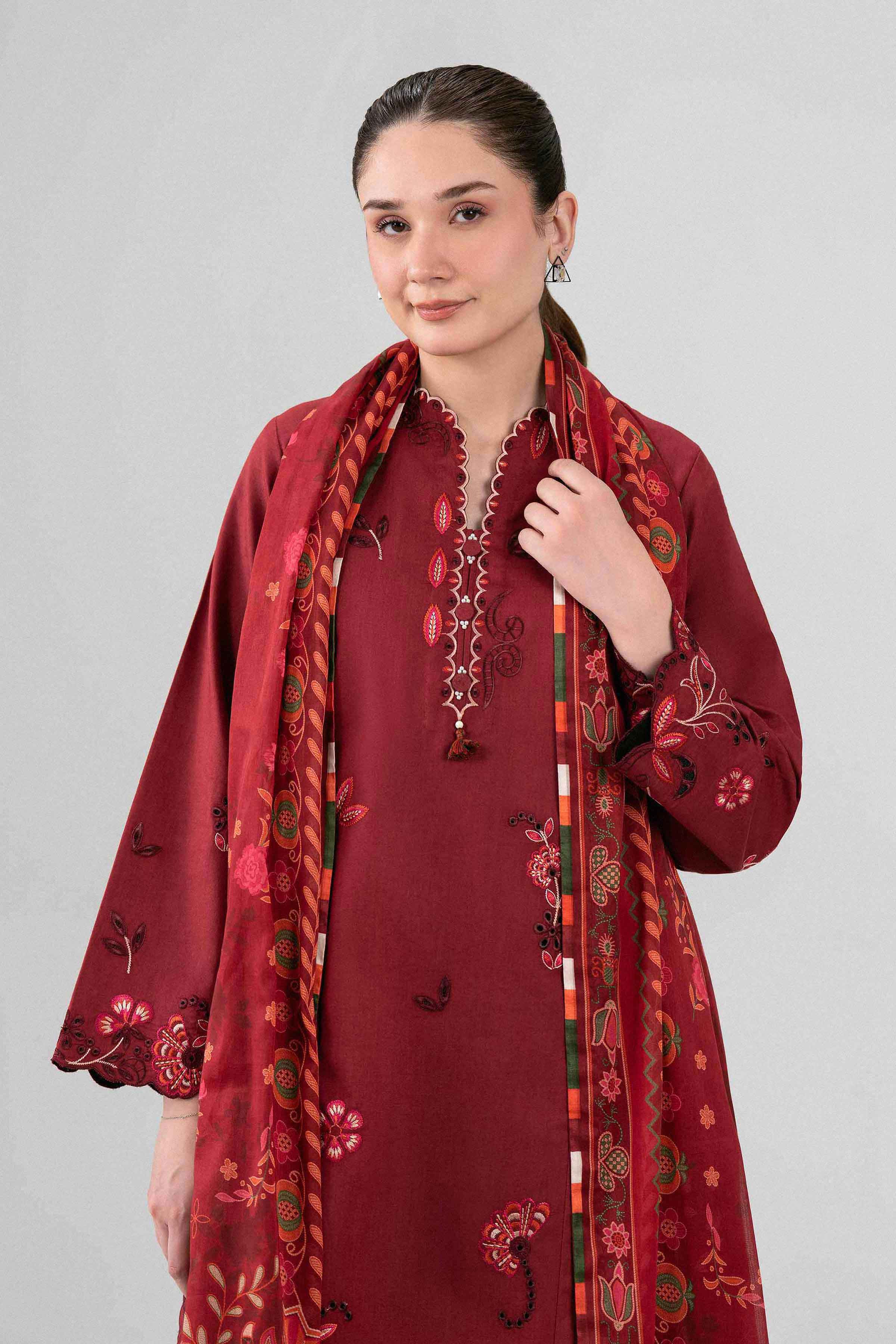 3 Piece - Digital Printed Embroidered Suit - 42602134 for Women - Unstitched Collection | Nishat | Shop Online