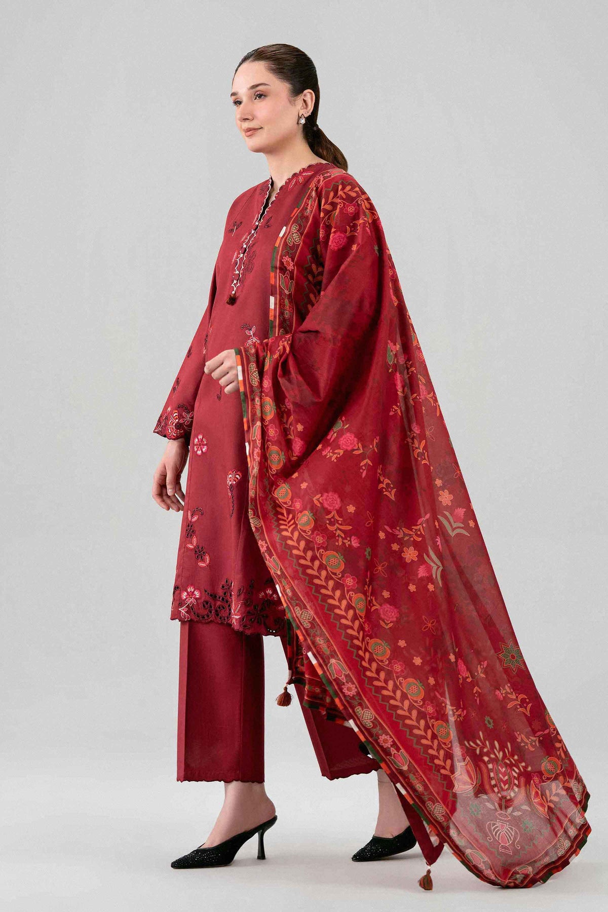 3 Piece - Digital Printed Embroidered Suit - 42602134 for Women - Unstitched Collection | Nishat | Shop Online