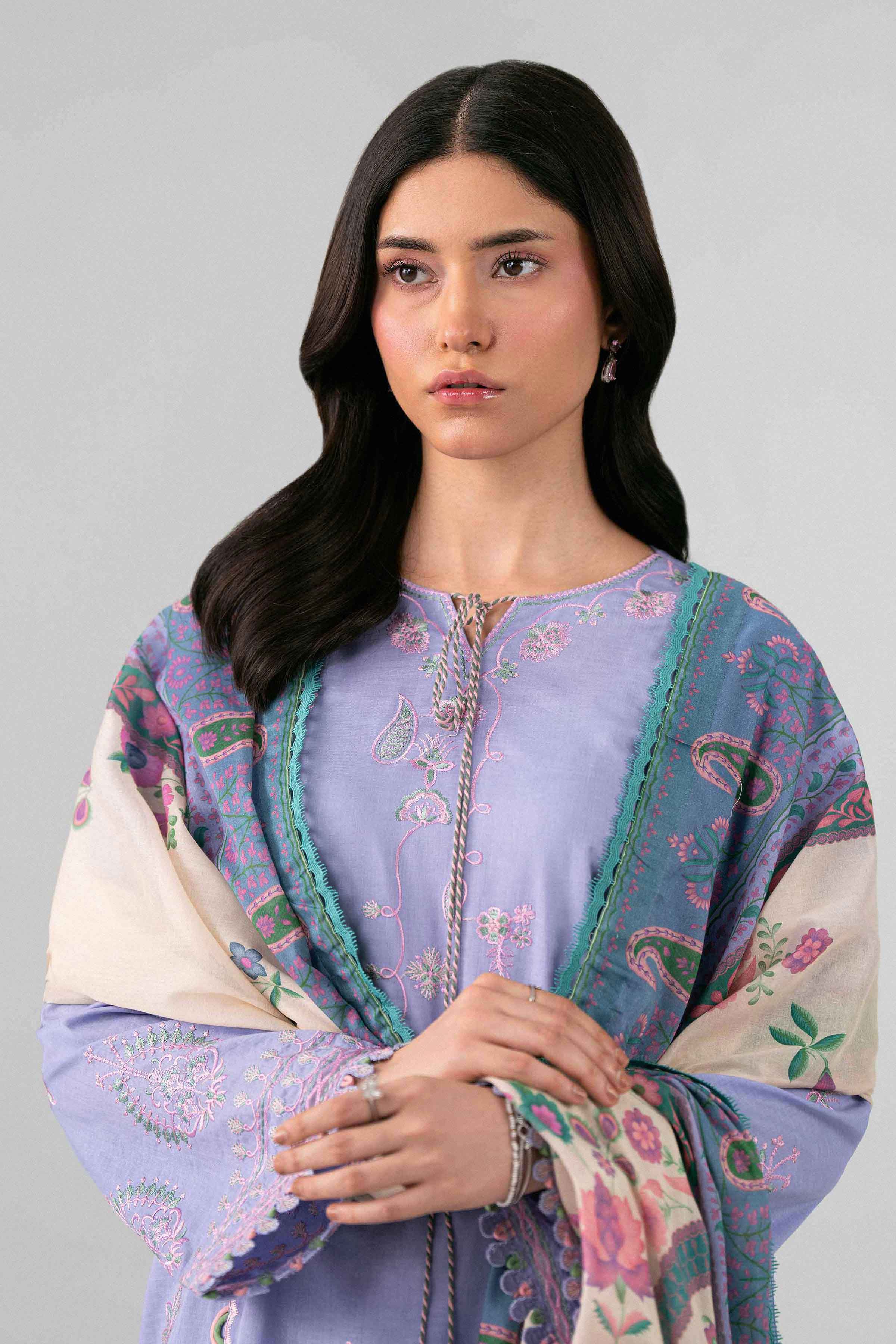 3 Piece - Digital Printed Embroidered Suit - 42602135 for Women - Unstitched Collection | Nishat | Shop Online
