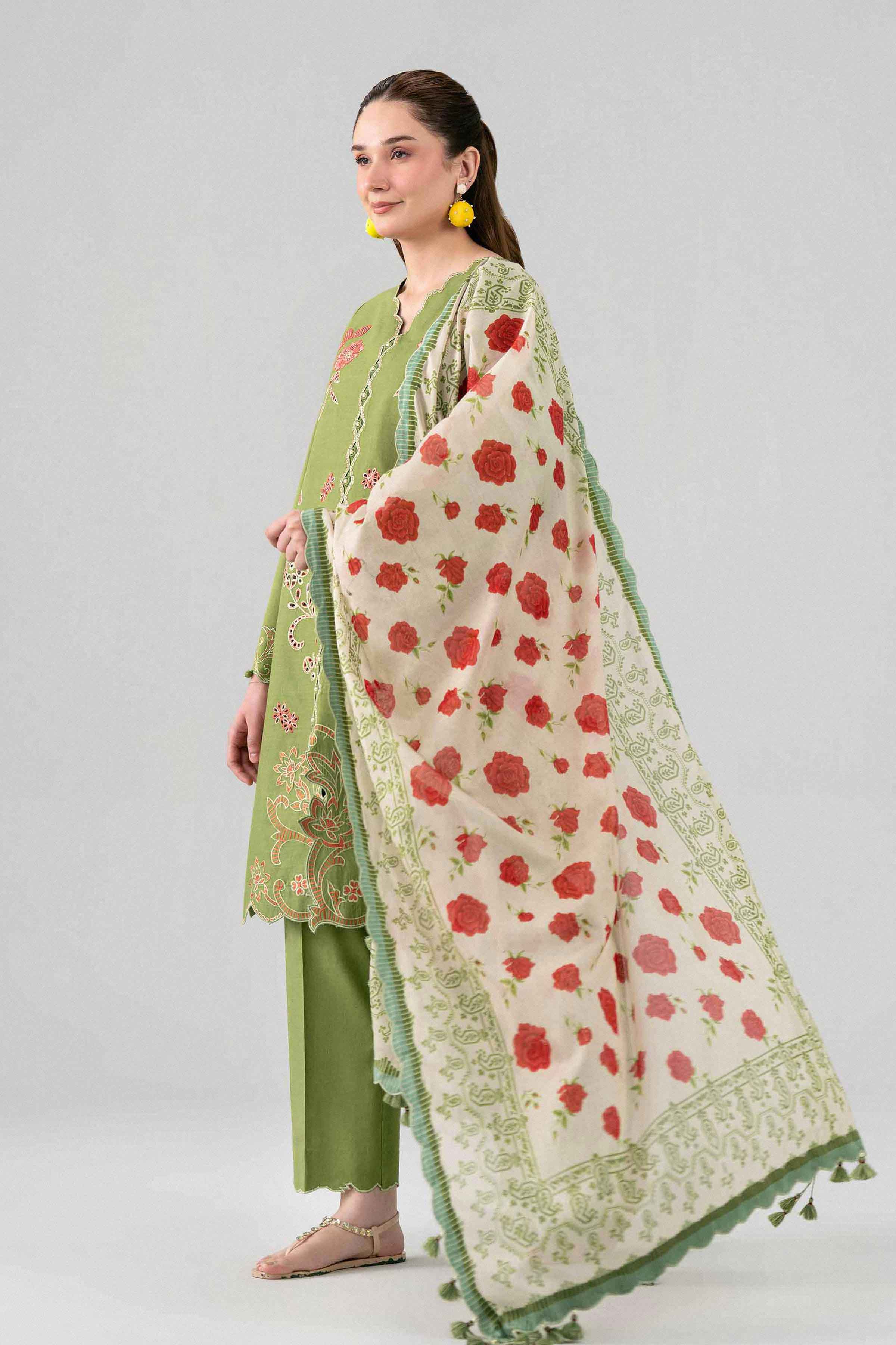 3 Piece - Digital Printed Embroidered Suit - 42602140 for Women - Unstitched Collection | Nishat | Shop Online