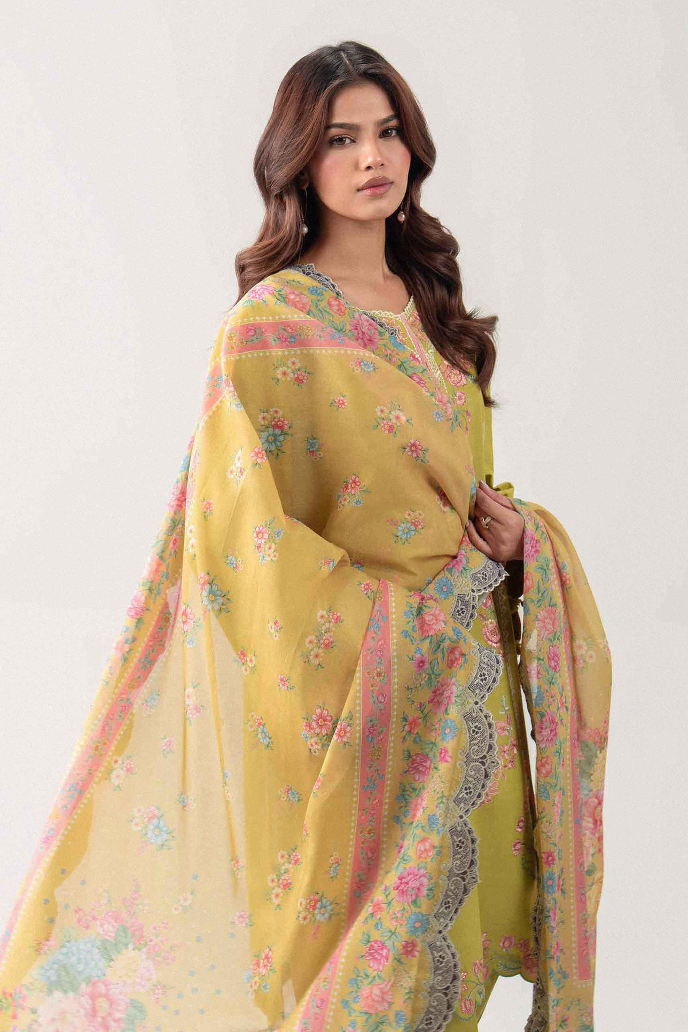 3 Piece - Digital Printed Embroidered Suit - 42602141 for Women - Unstitched Collection | Nishat | Shop Online