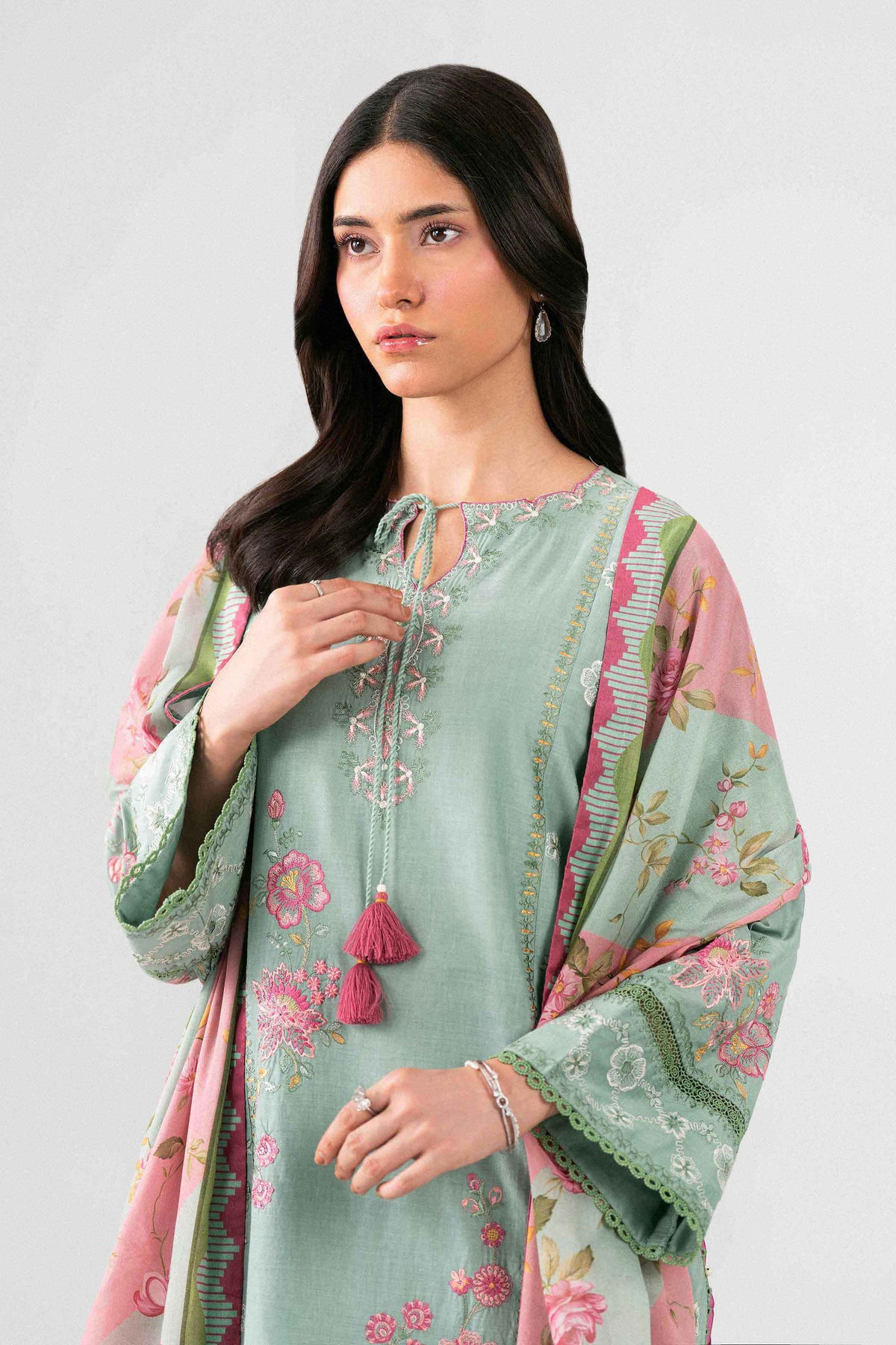 3 Piece - Digital Printed Embroidered Suit - 42602142 for Women - Unstitched Collection | Nishat | Shop Online