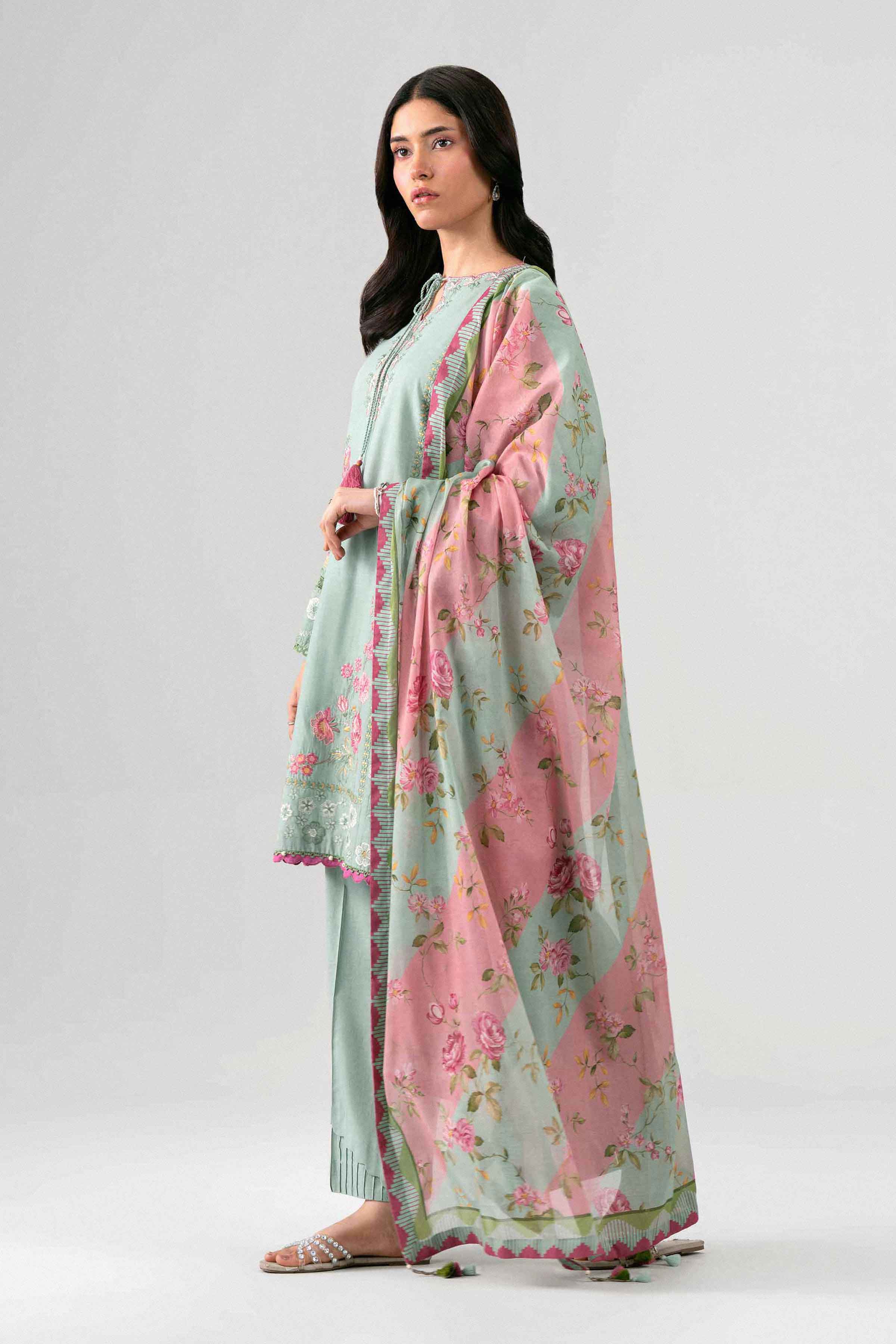 3 Piece - Digital Printed Embroidered Suit - 42602142 for Women - Unstitched Collection | Nishat | Shop Online