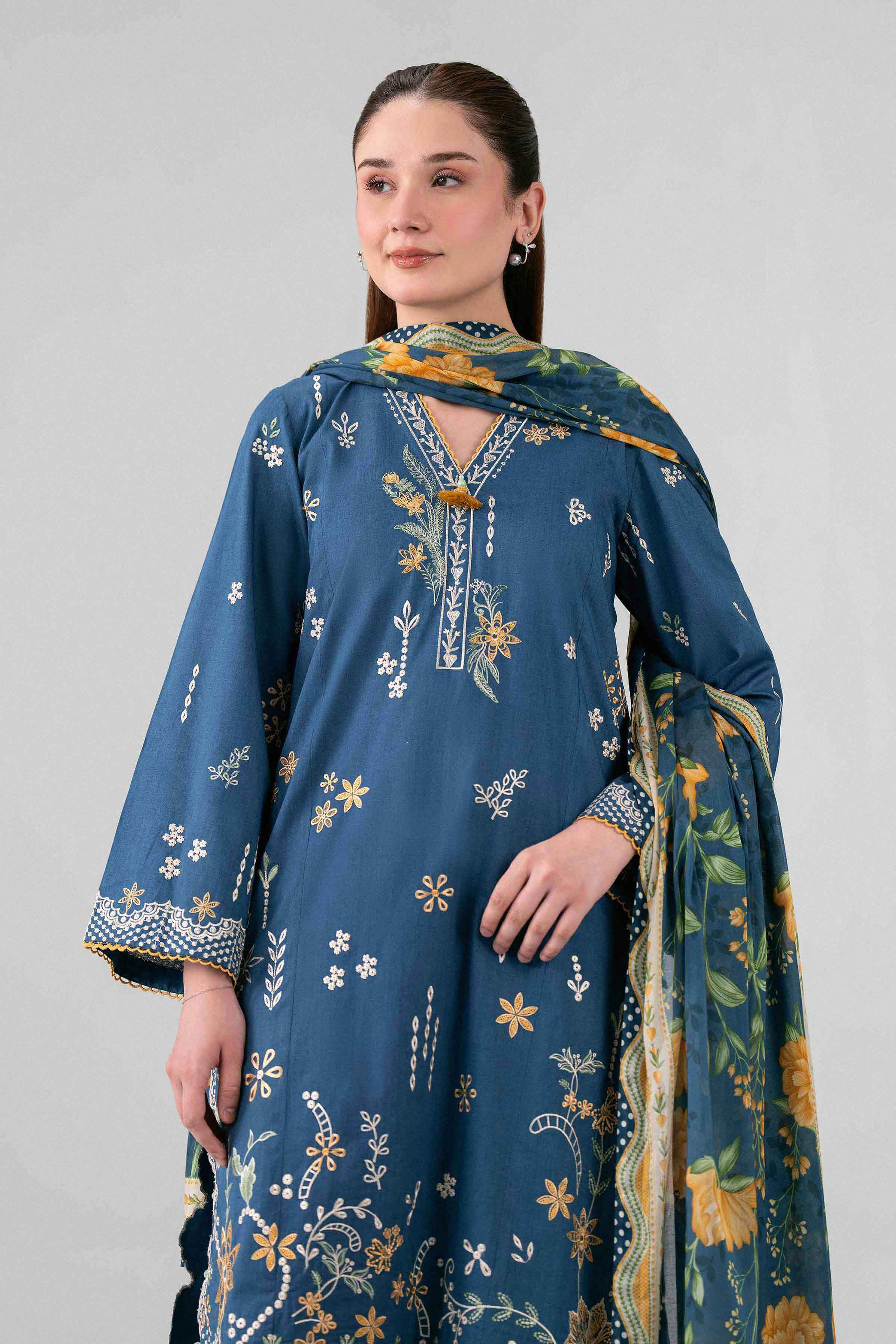 3 Piece - Digital Printed Embroidered Suit - 42602143 for Women - Unstitched Collection | Nishat | Shop Online