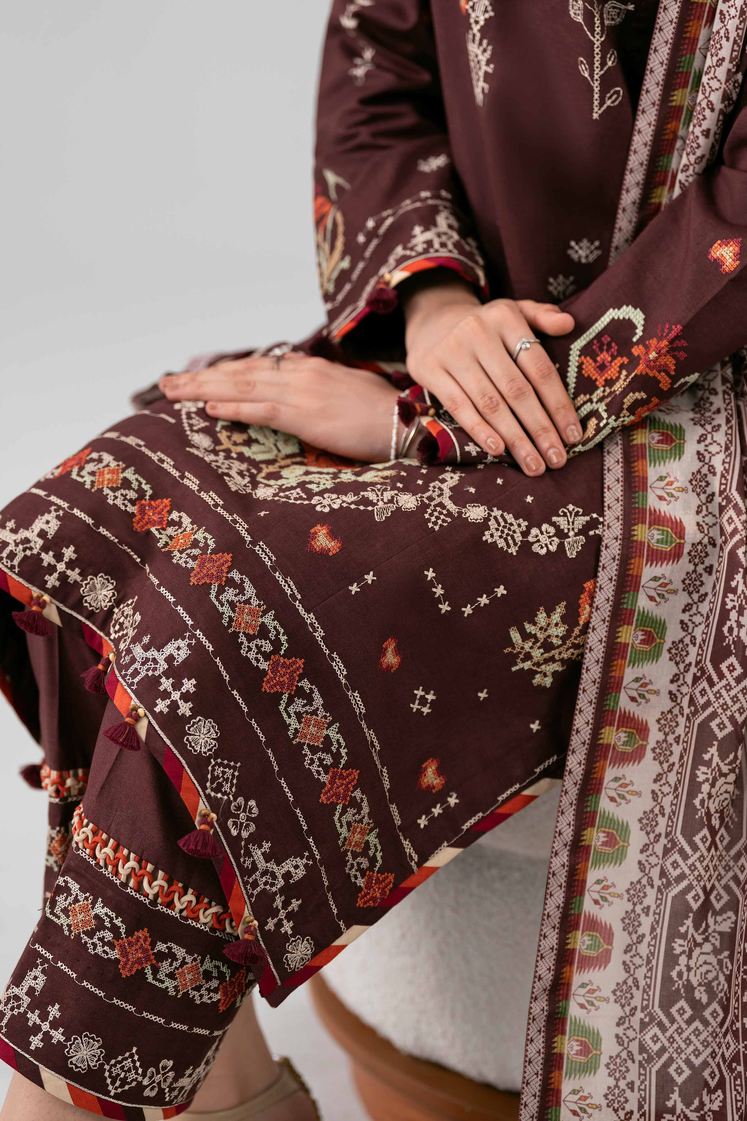 3 Piece - Printed Embroidered Suit - 42602144 for Women - Unstitched Collection | Nishat | Shop Online