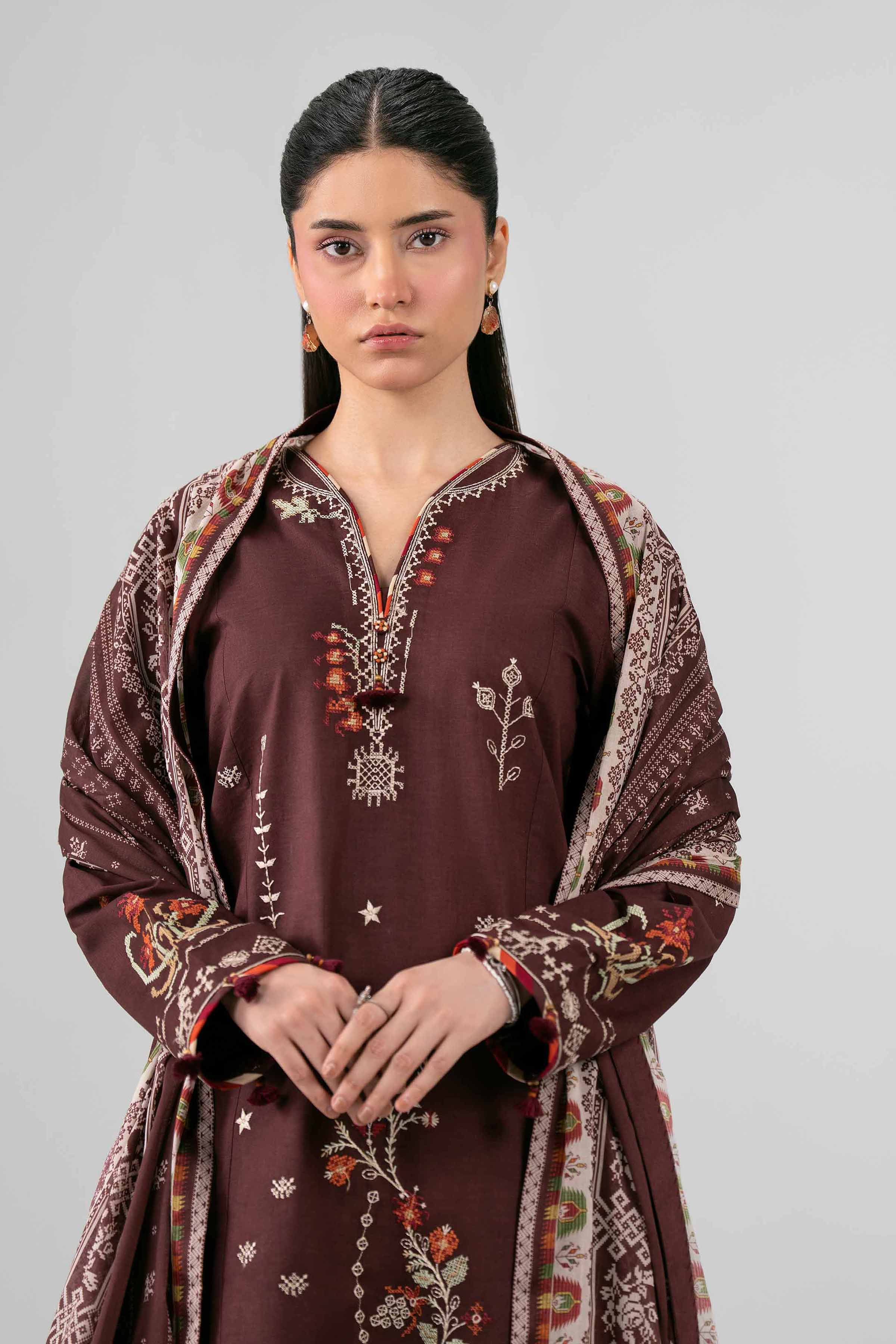 3 Piece - Printed Embroidered Suit - 42602144 for Women - Unstitched Collection | Nishat | Shop Online