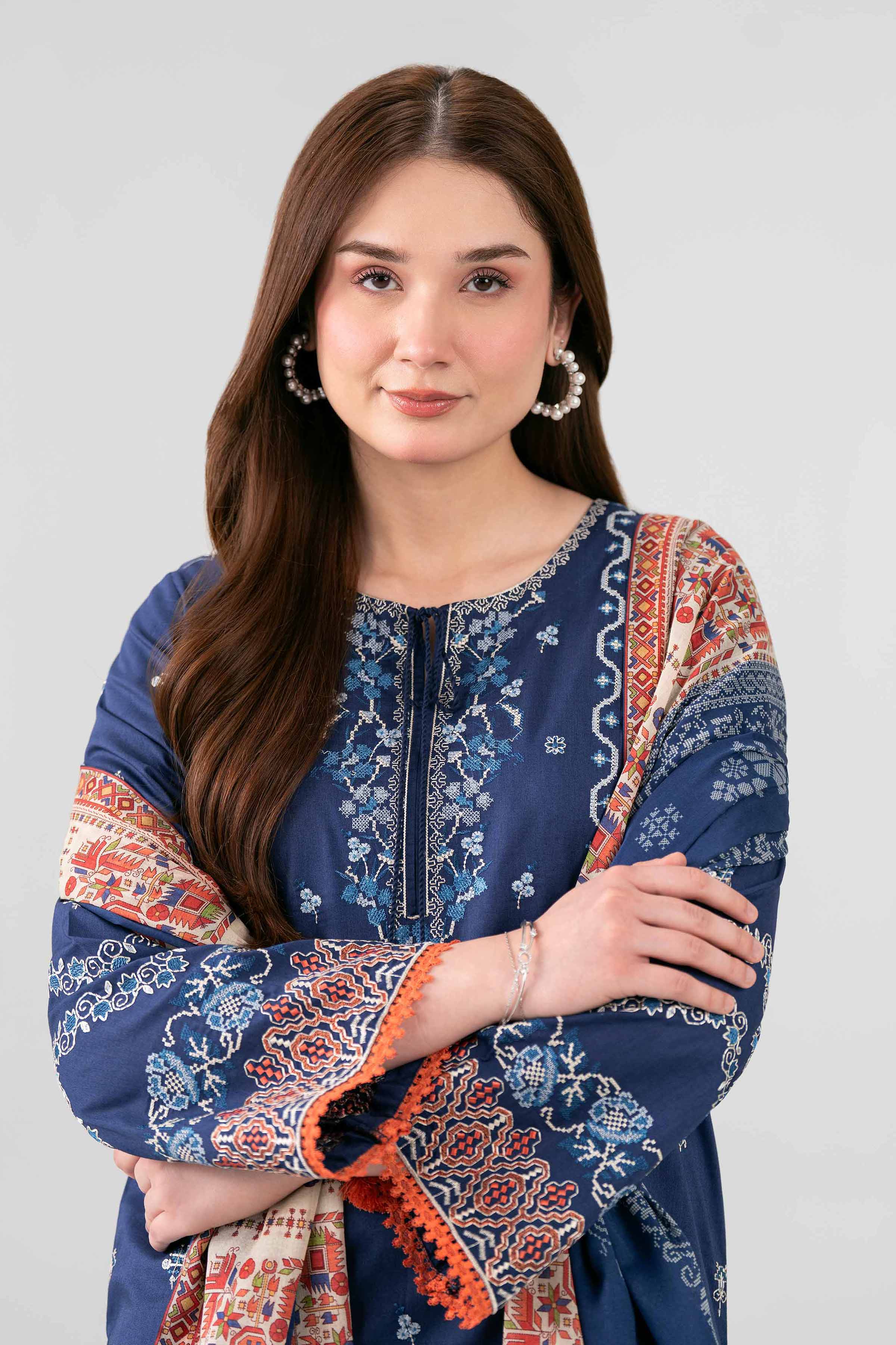 3 Piece - Printed Embroidered Suit - 42602145 for Women - Unstitched Collection | Nishat | Shop Online
