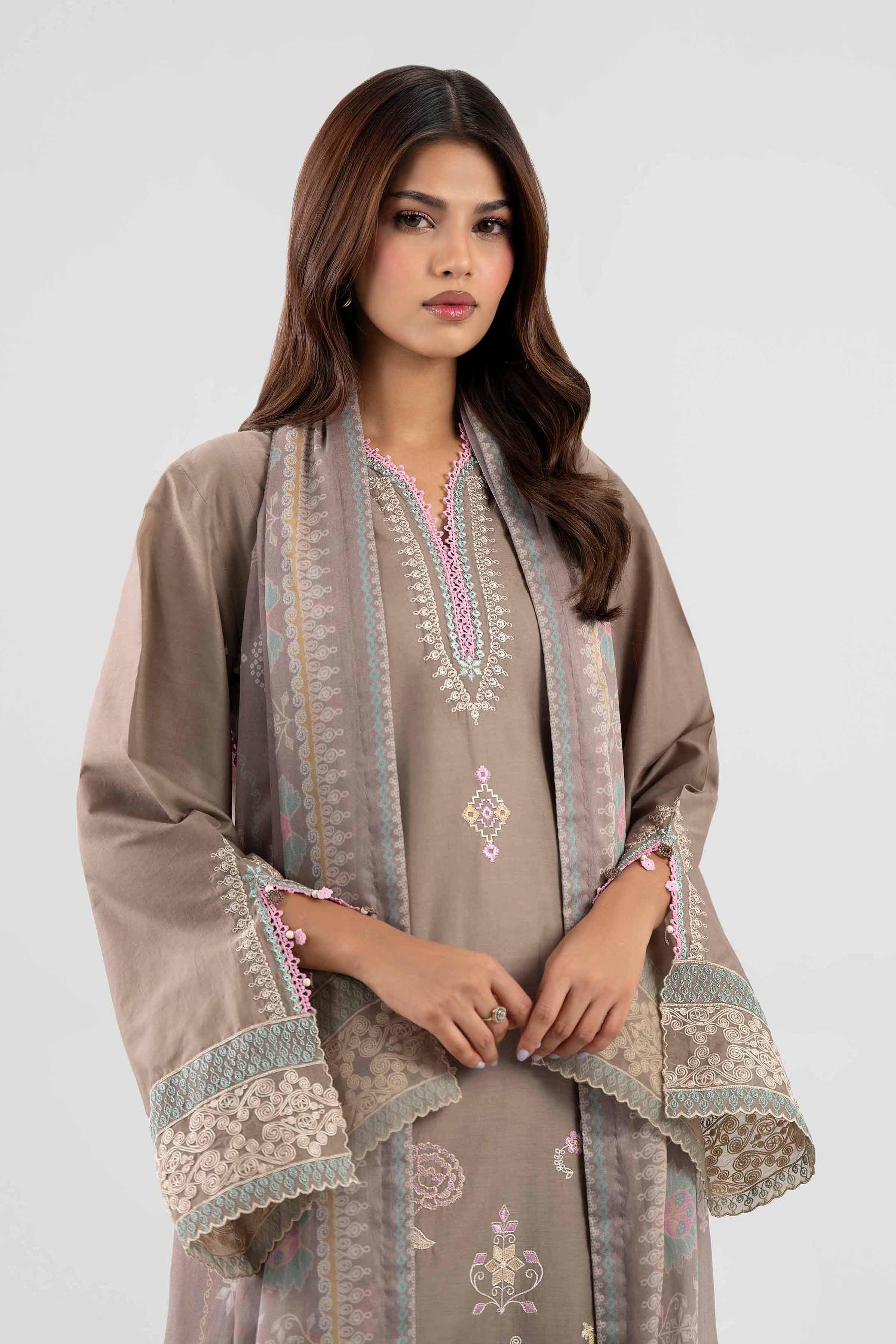 3 Piece - Printed Embroidered Suit - 42602151 for Women - Unstitched Collection | Nishat | Shop Online