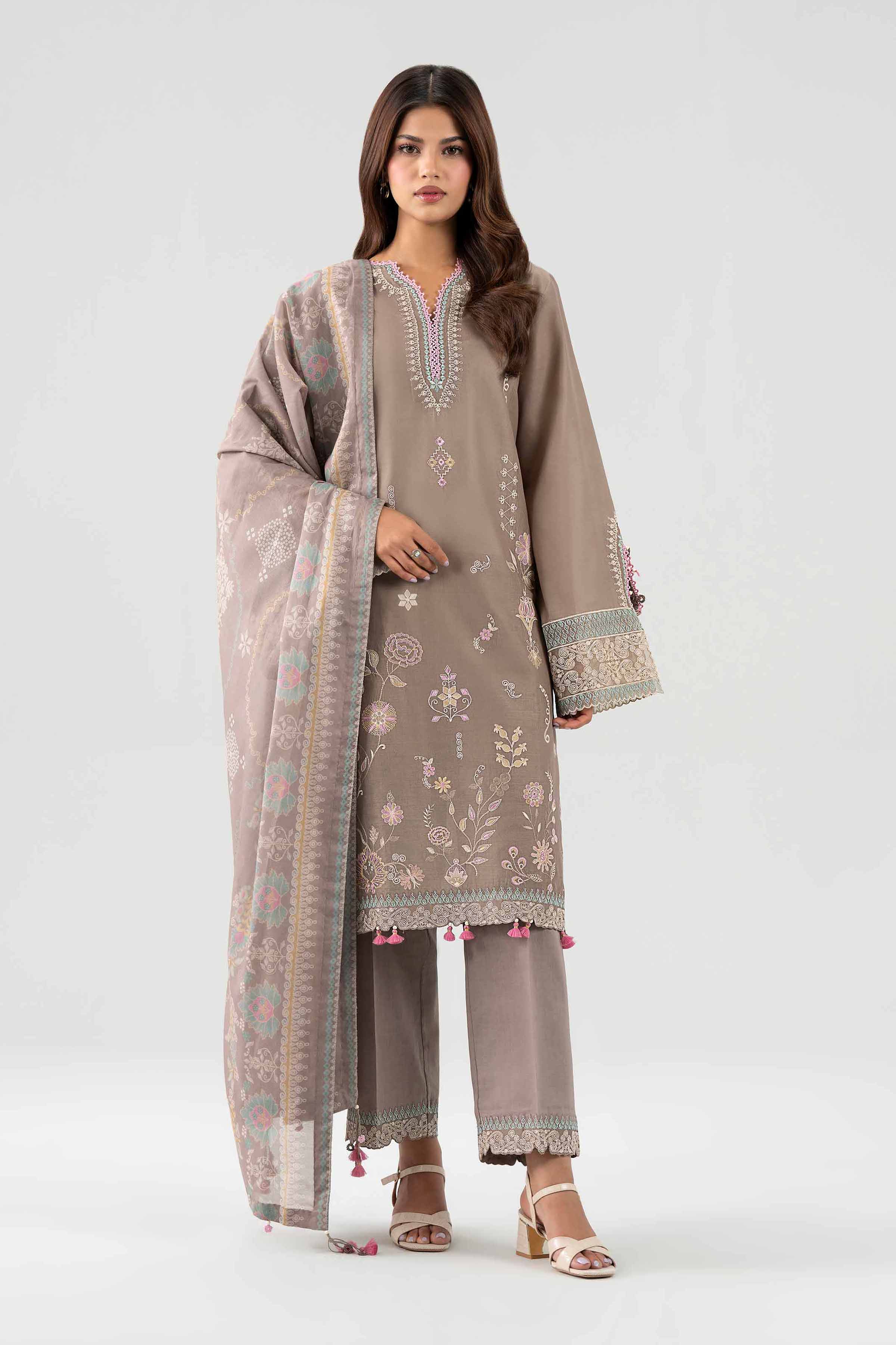 3 Piece - Printed Embroidered Suit - 42602151 for Women - Unstitched Collection | Nishat | Shop Online