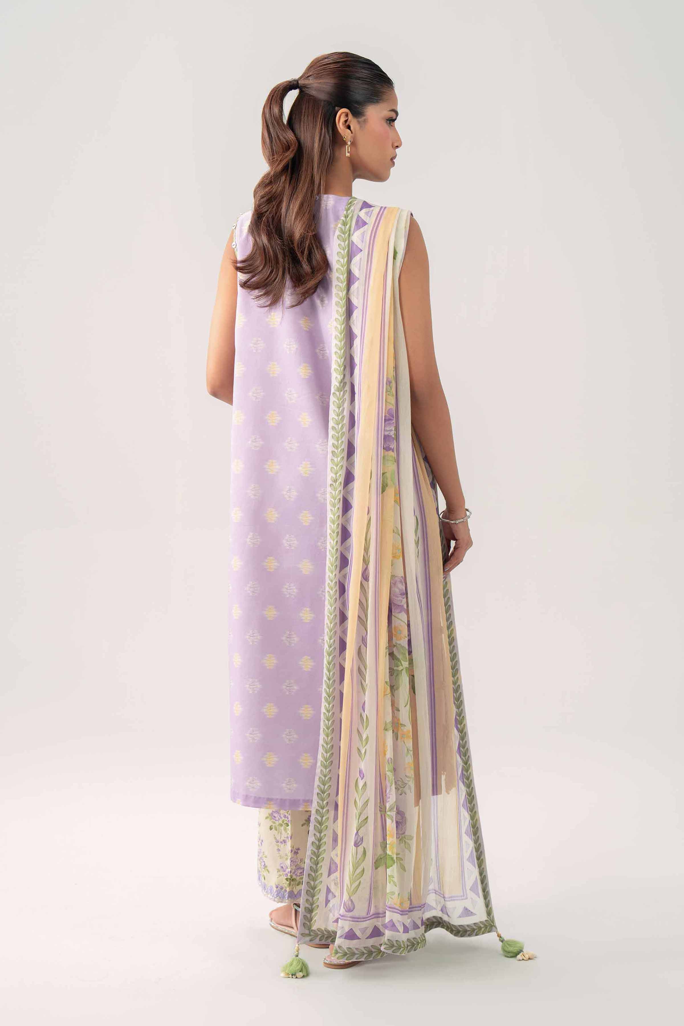 3 Piece - Digital Printed Embroidered Suit - 42602178