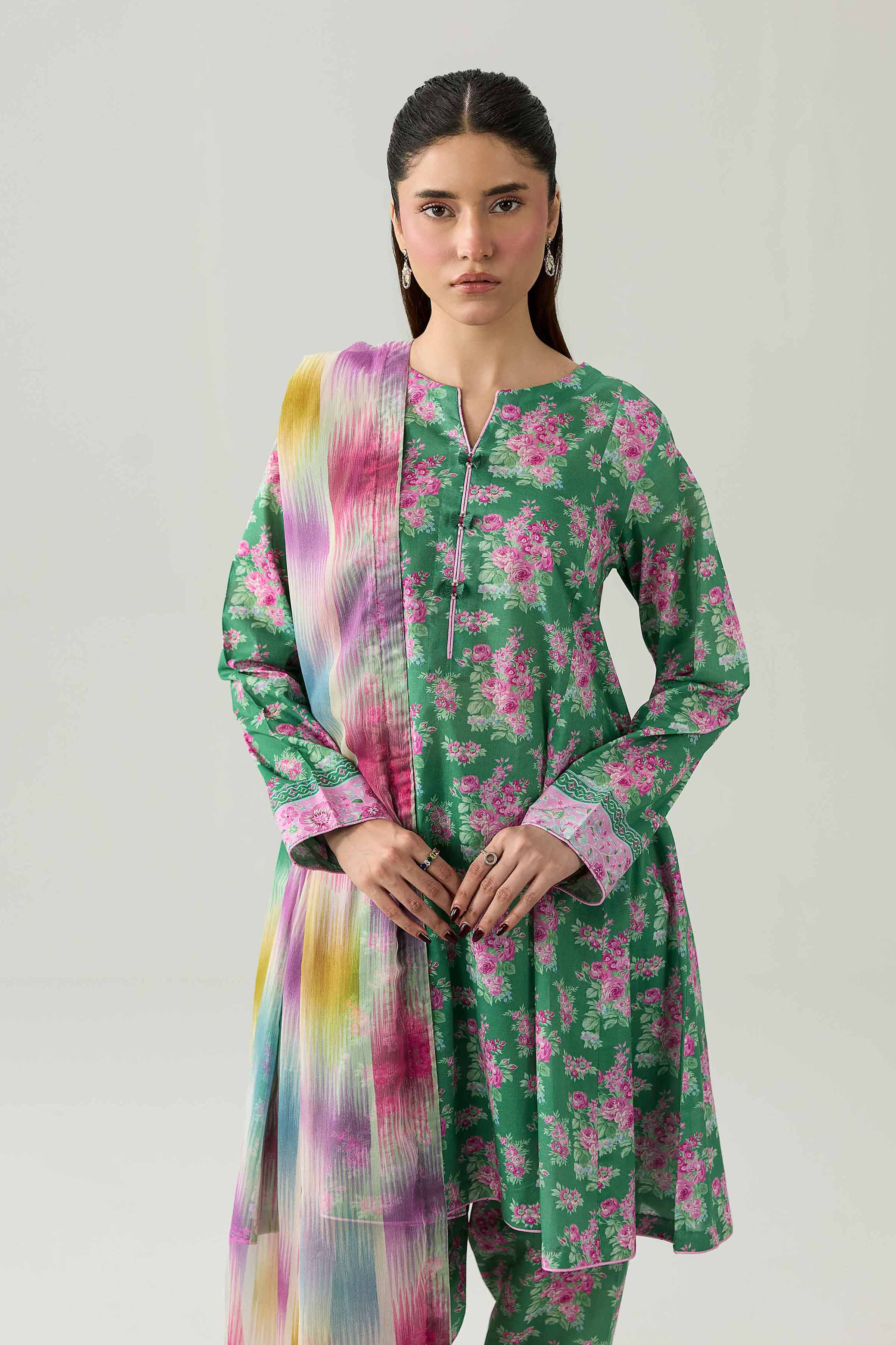 3 Piece - Digital Printed Suit - 42602184