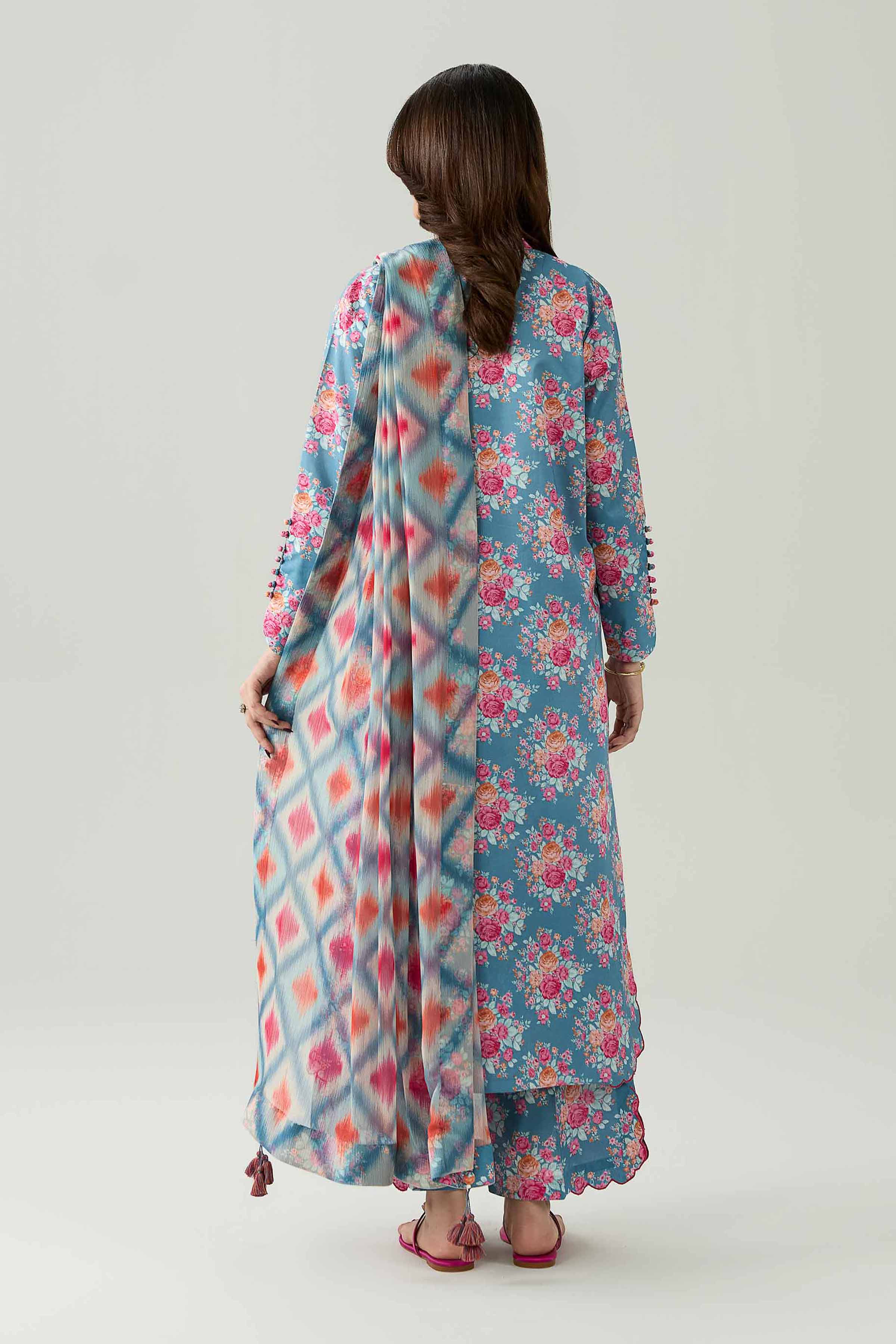 3 Piece - Digital Printed Suit - 42602187